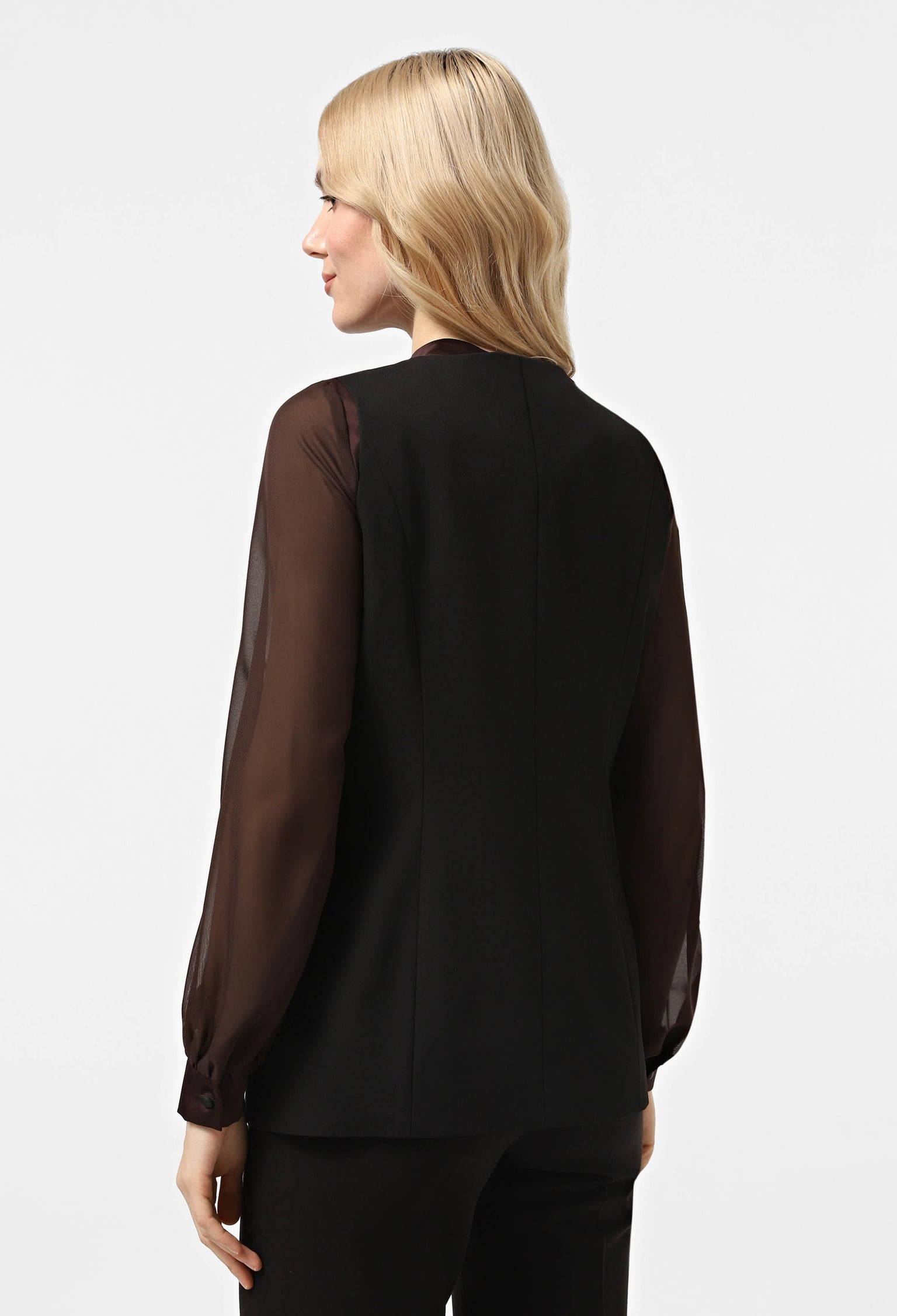 Жилет 5163 чорний костюмка 44(р)