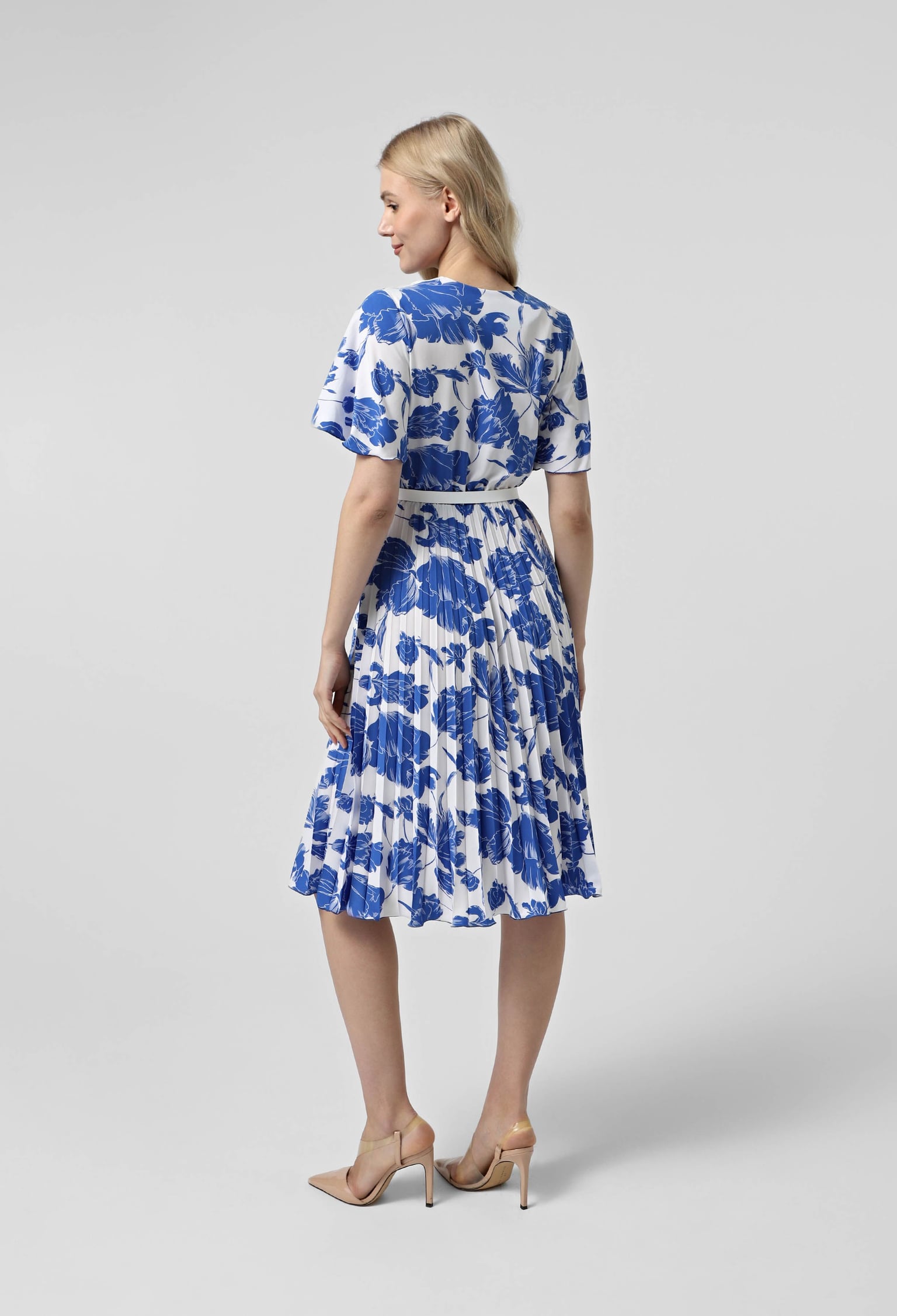 Плаття 7116-1 синій, принт софт 44(р)