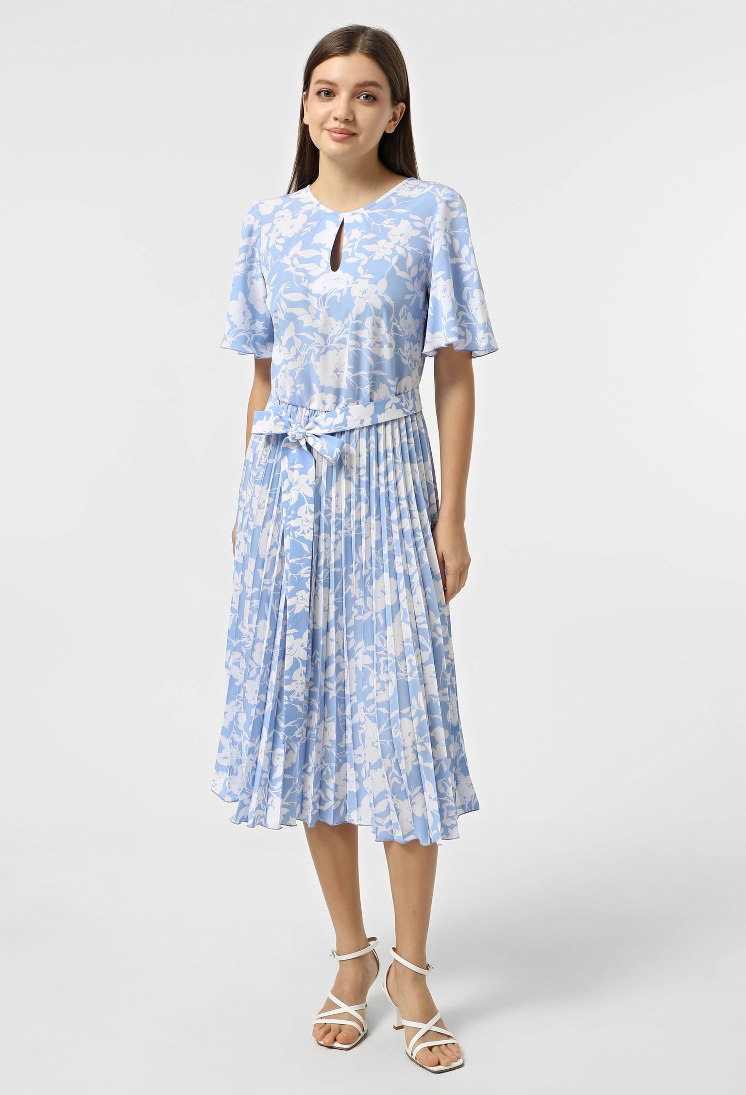 Плаття 7080-5 блакитний, принт софт 42(р)