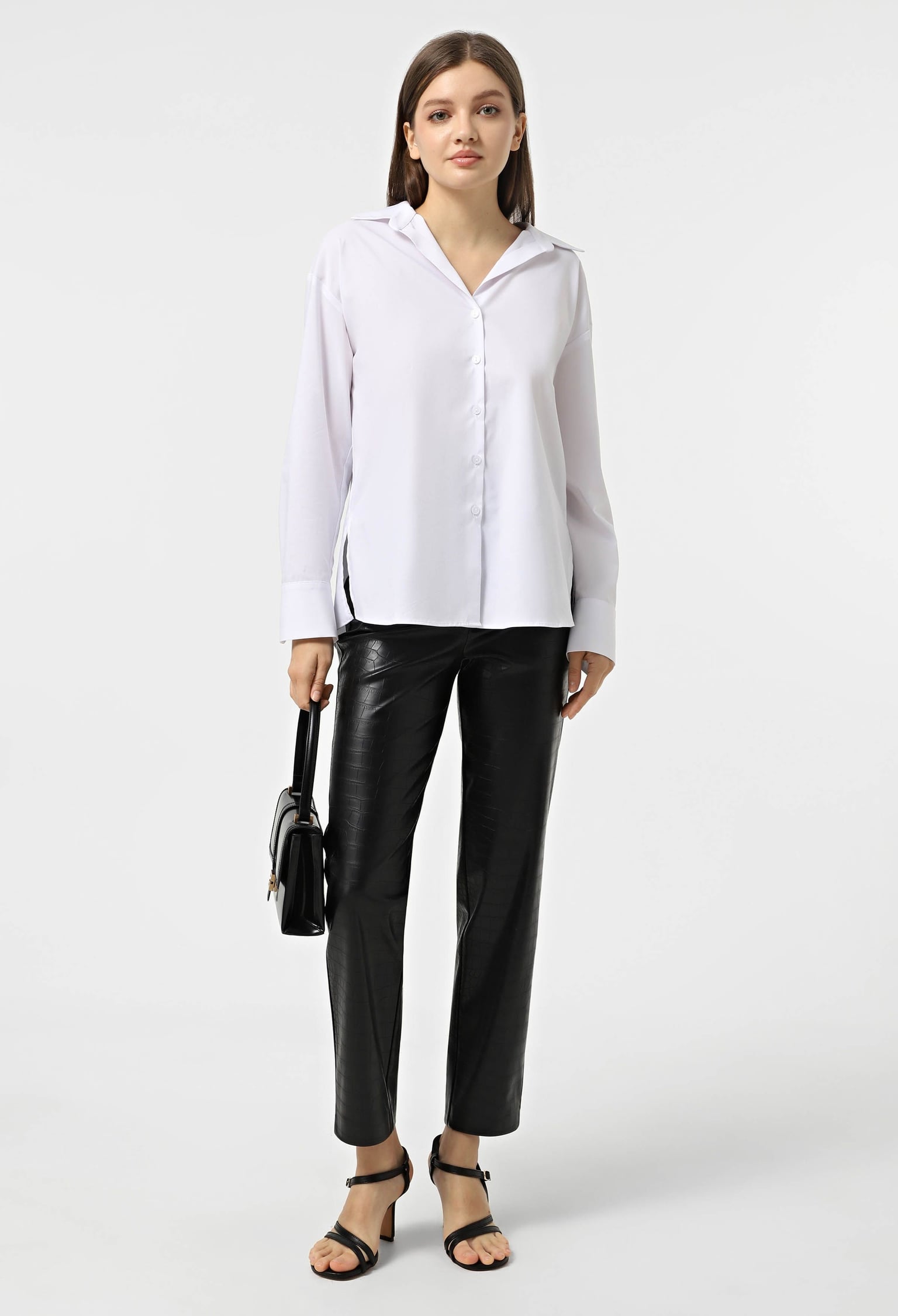 Блузка 5120-5 білий котон 44(р)