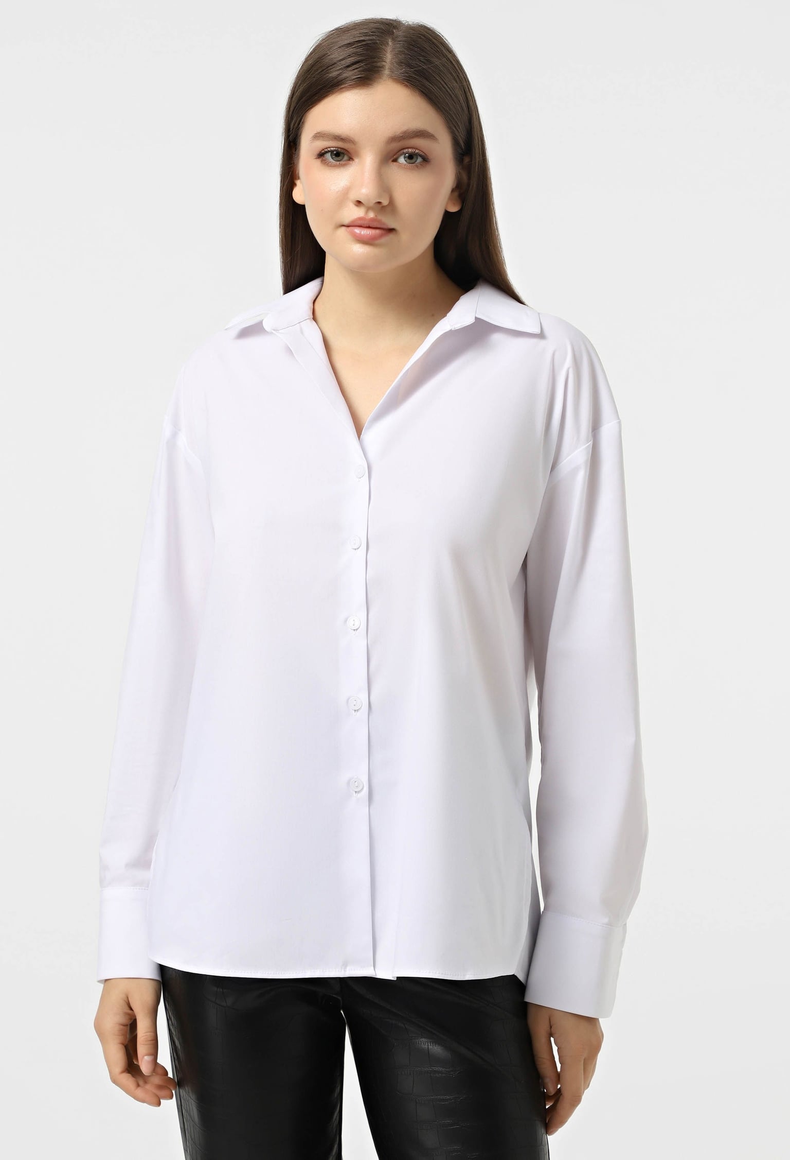 Блузка 5120-5 білий котон 44(р)