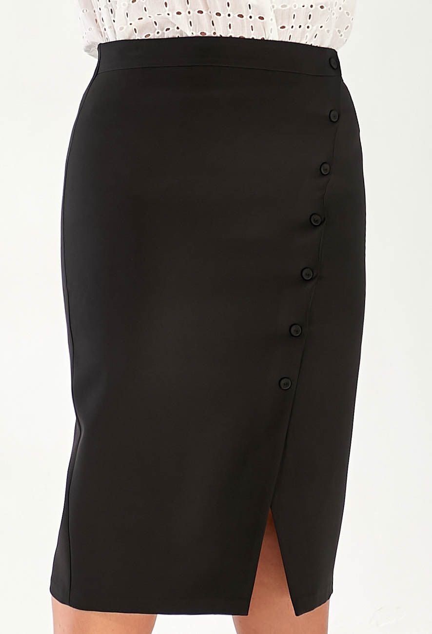 Спідниця 1486 чорний костюмка 44(р)