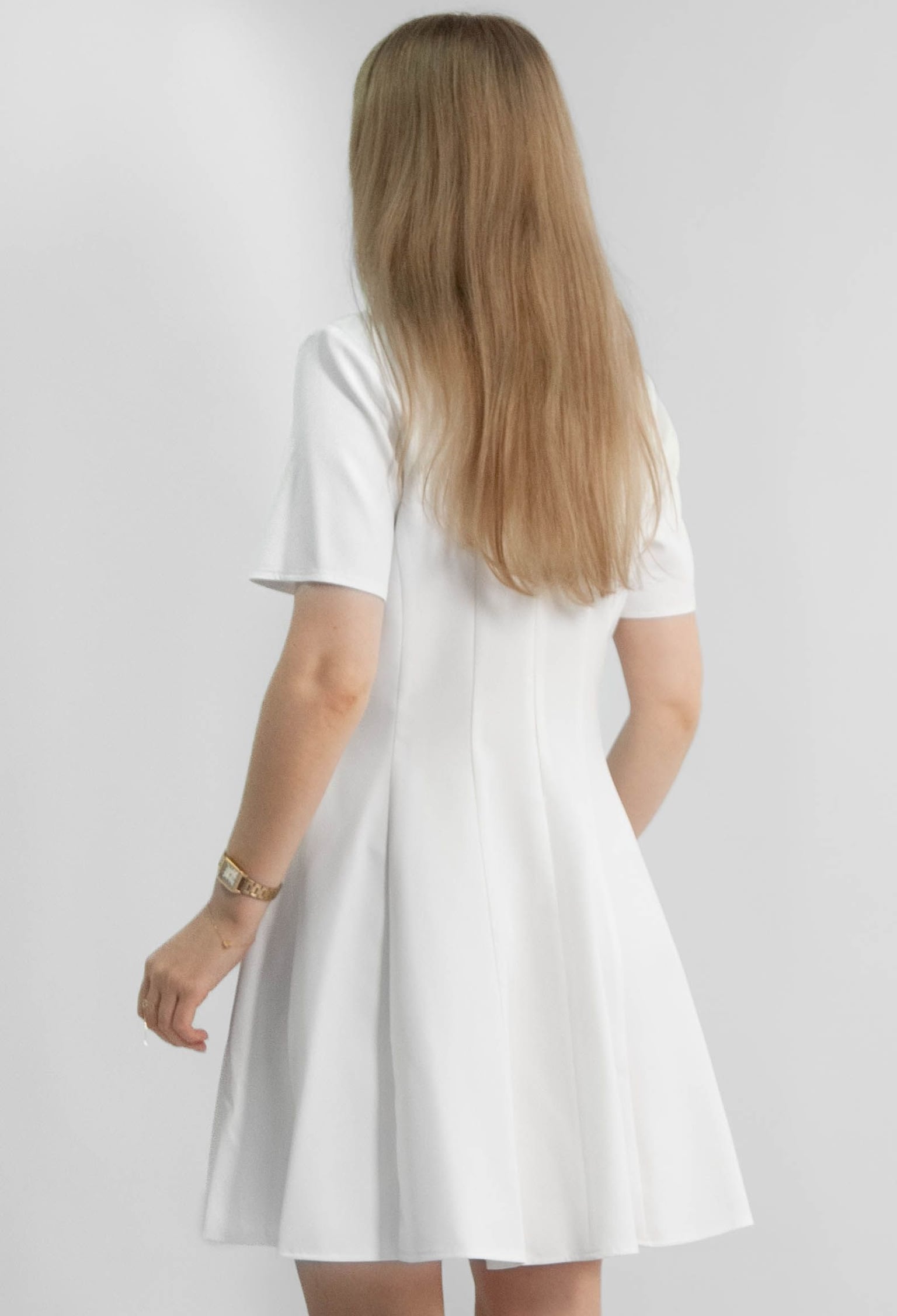 Плаття 7191-1 молочний костюмка 40(р)