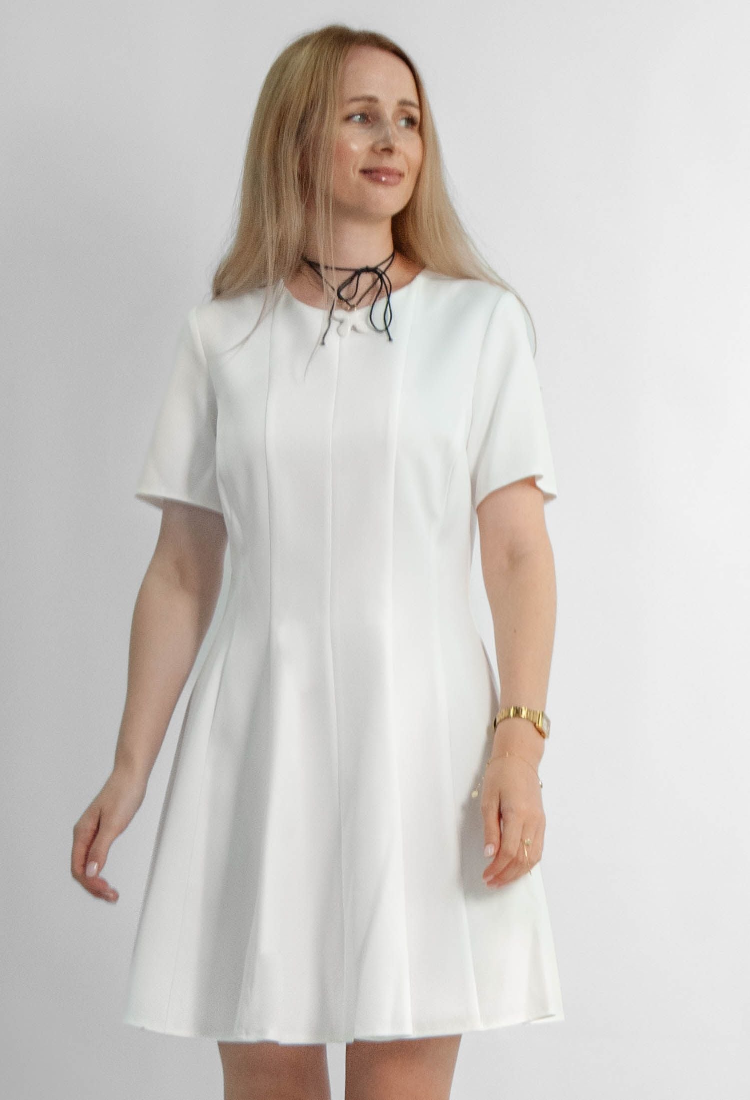 Плаття 7191-1 молочний костюмка 40(р)