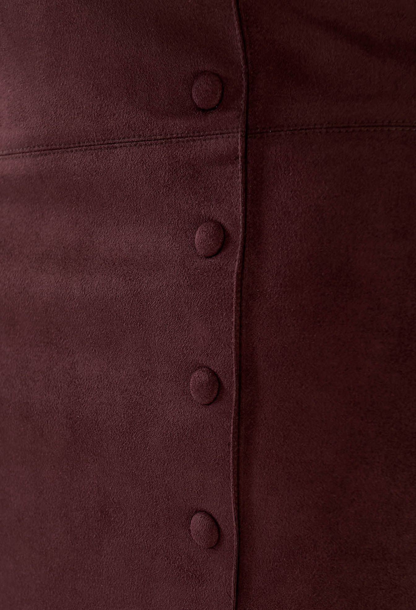 Спідниця 1096-11 шоколадний замша на дайвінгу 52(р)