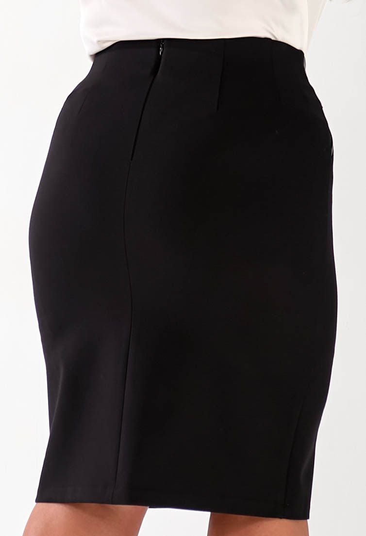 Спідниця 1490 чорний трикотаж 48(р)