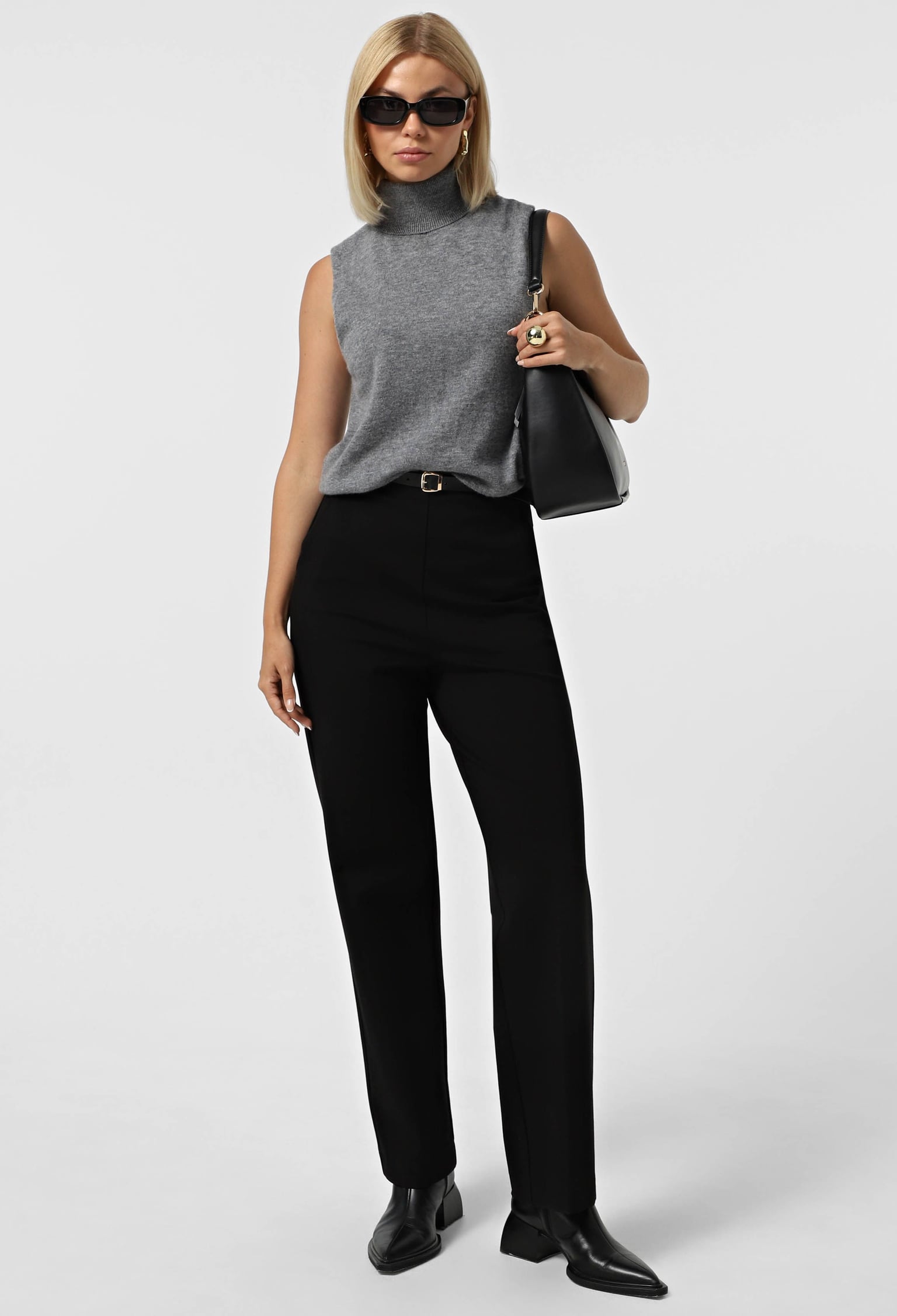 Брюки 9115 чорний трикотаж 34(р)