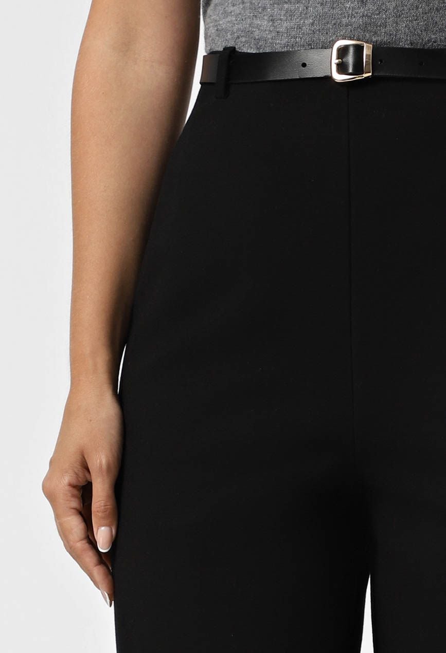 Брюки 9115 чорний трикотаж 34(р)