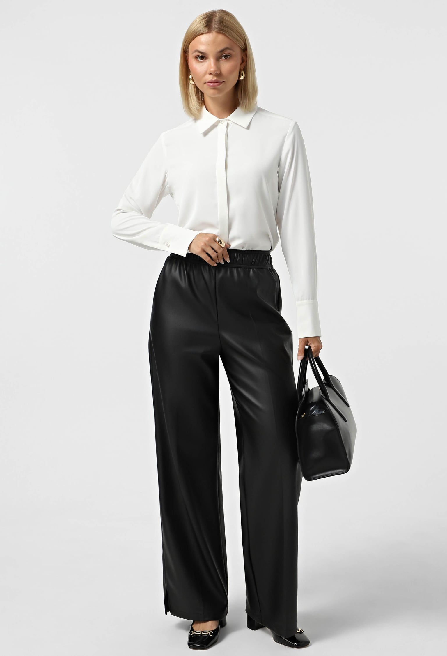 Блузка 5184 молочний креп-шовк 44(р)