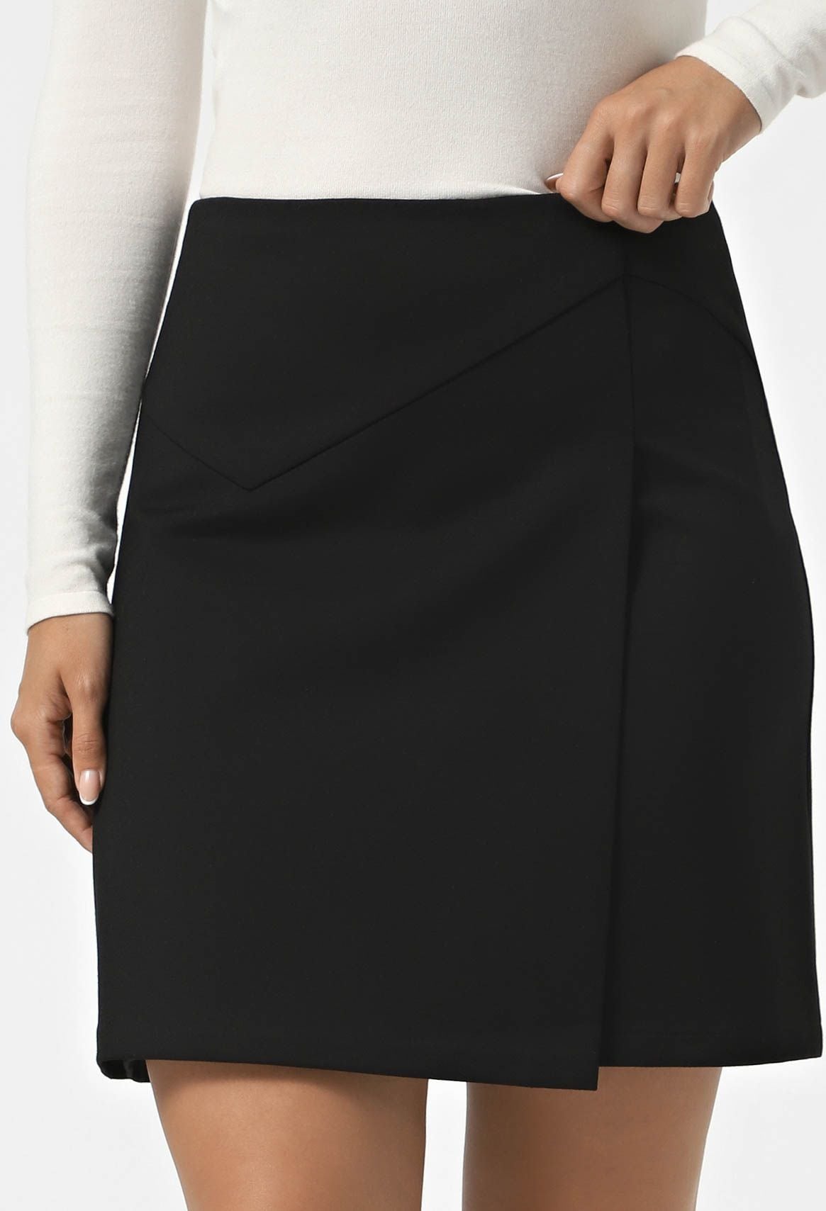 Спідниця 1504 чорний трикотаж 42(р)