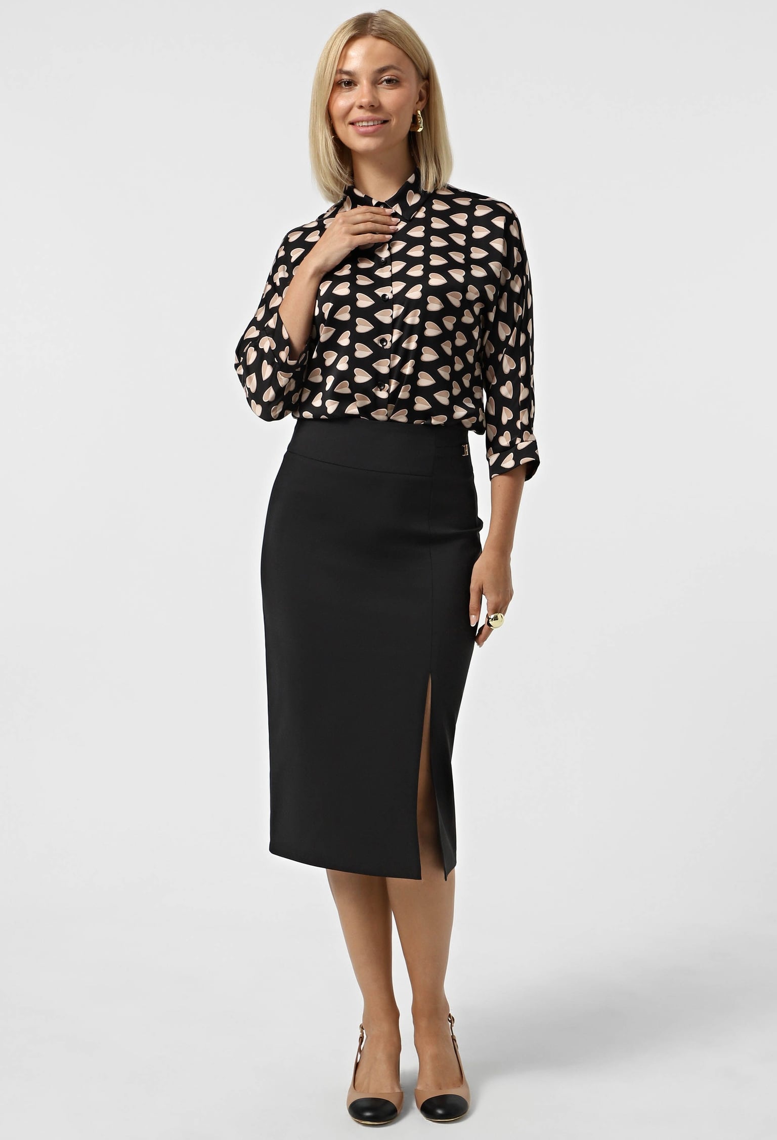 Спідниця 1497 чорний котон-нейлон 36(р)