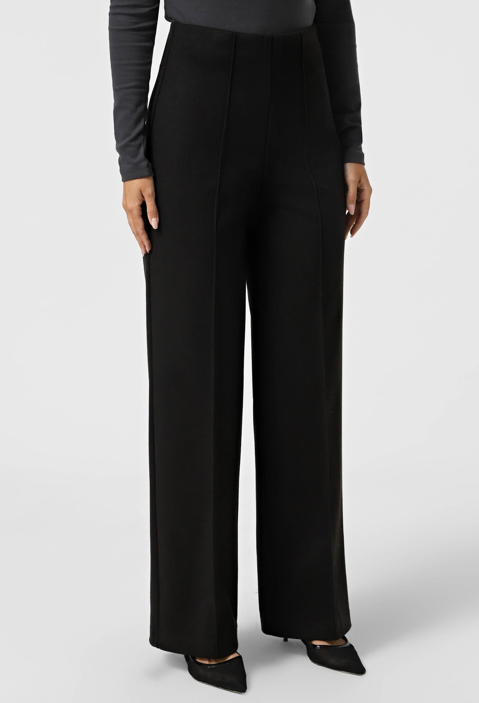 Брюки 9064-2 чорний кашемір 42(р)