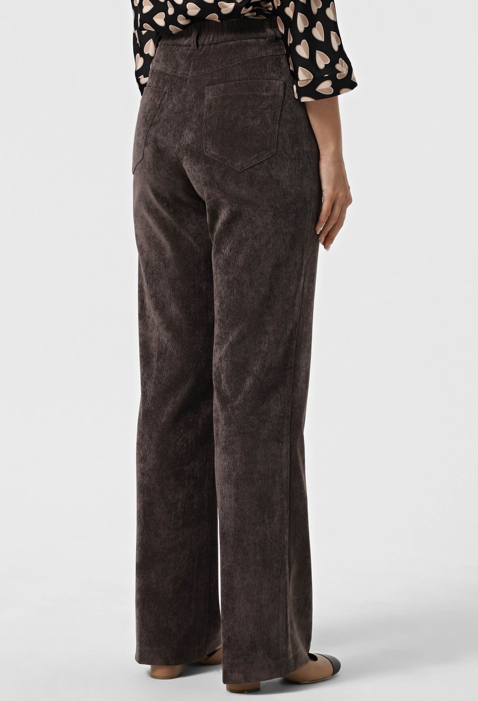 Брюки 9111 шоколадний вельвет 46(р)