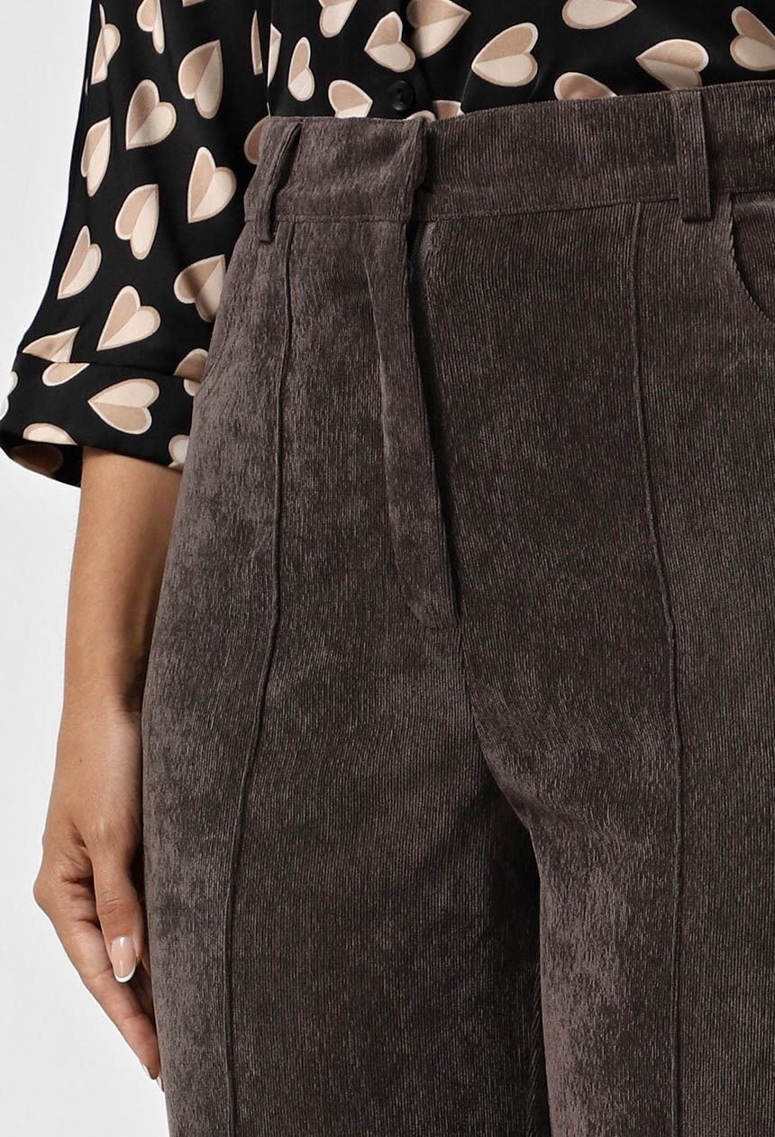 Брюки 9111 шоколадний вельвет 46(р)