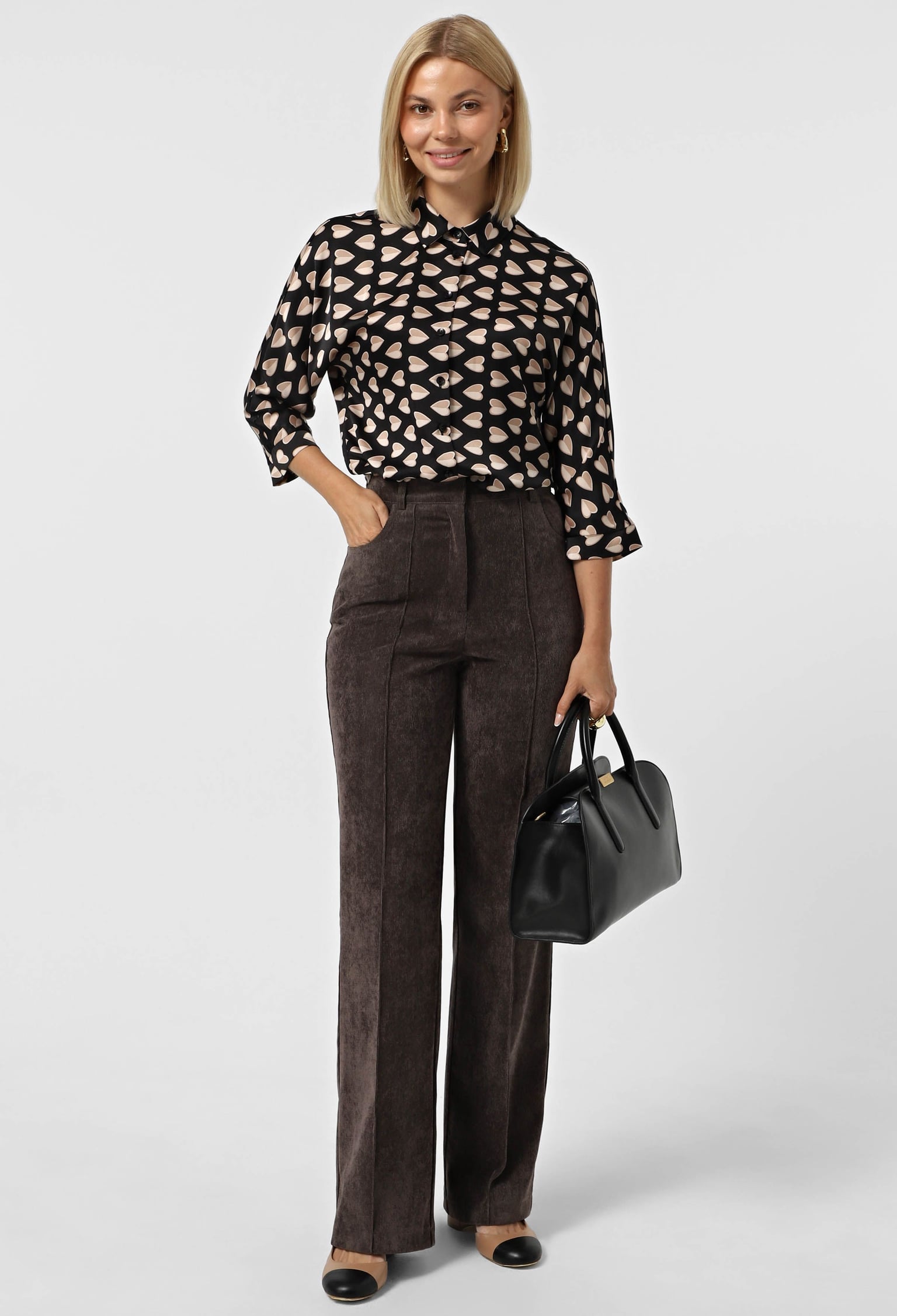 Брюки 9111 шоколадний вельвет 36(р)