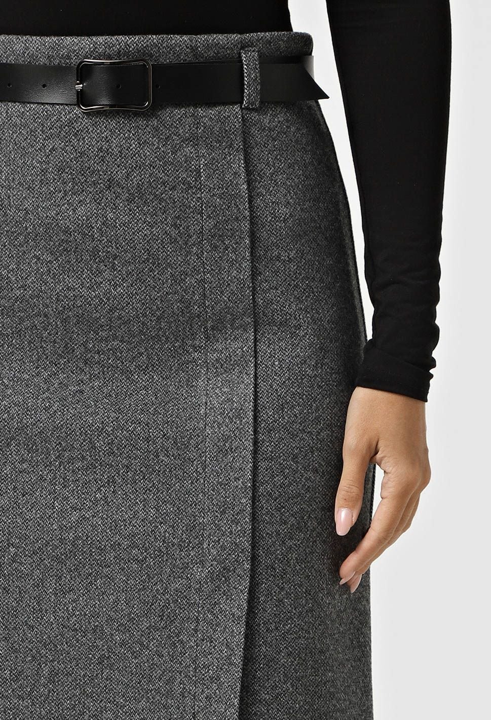 Спідниця 1419-3 сірий кашемір-ялинка 42(р)