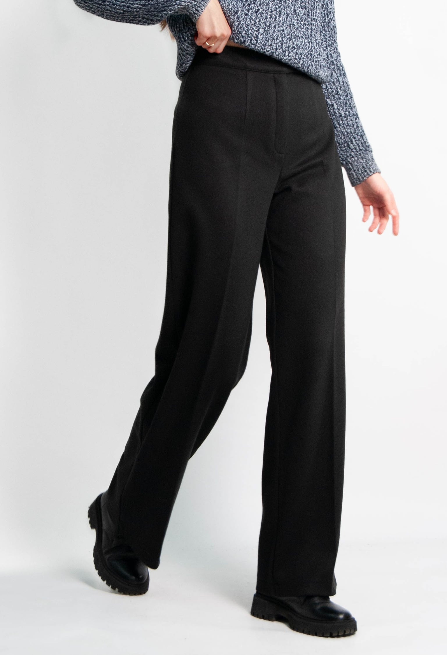 Брюки 9069-4 чорний кашемір 34(р)