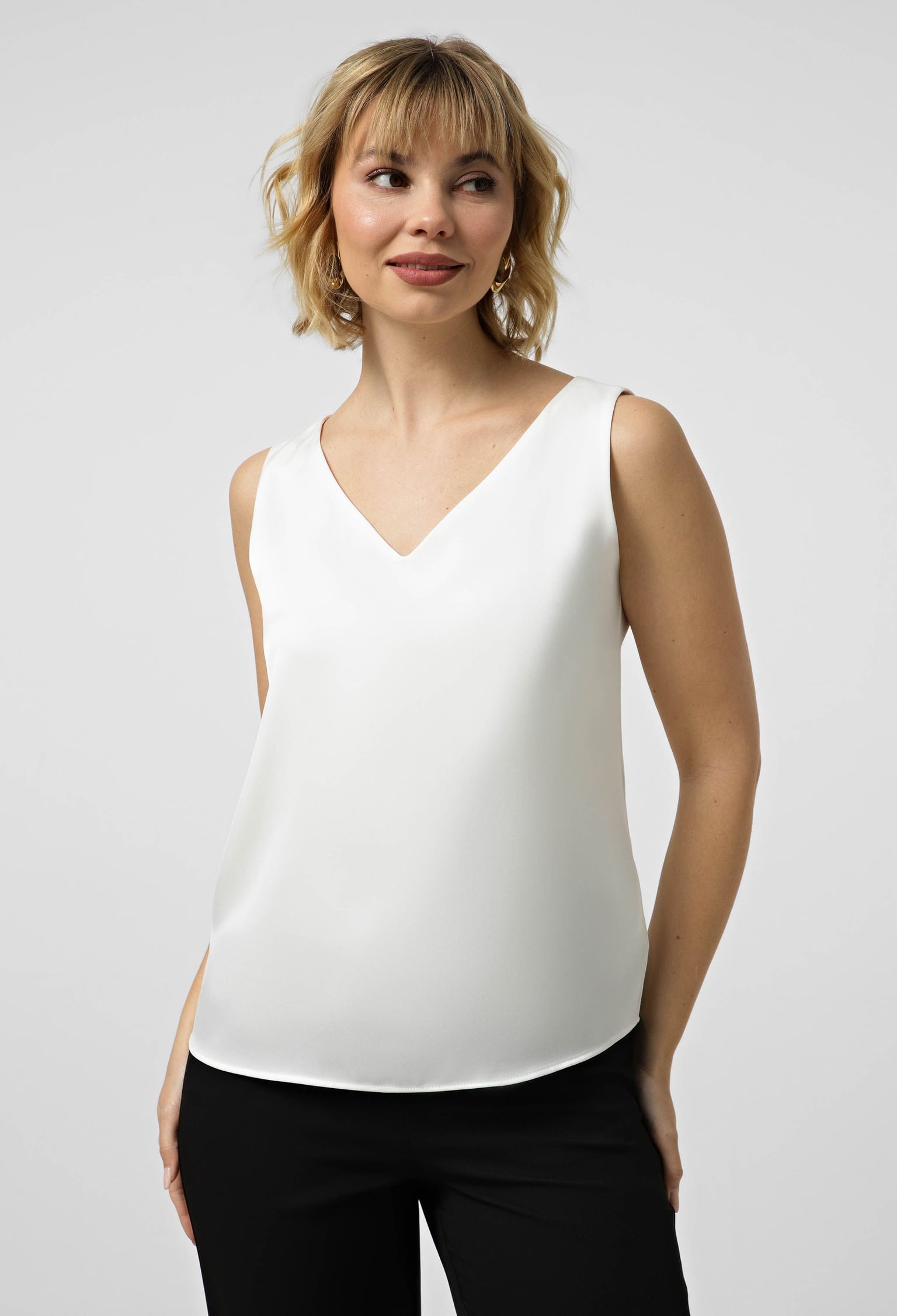 Блузка 5117-8 молочний атлас-пандора 40(р)