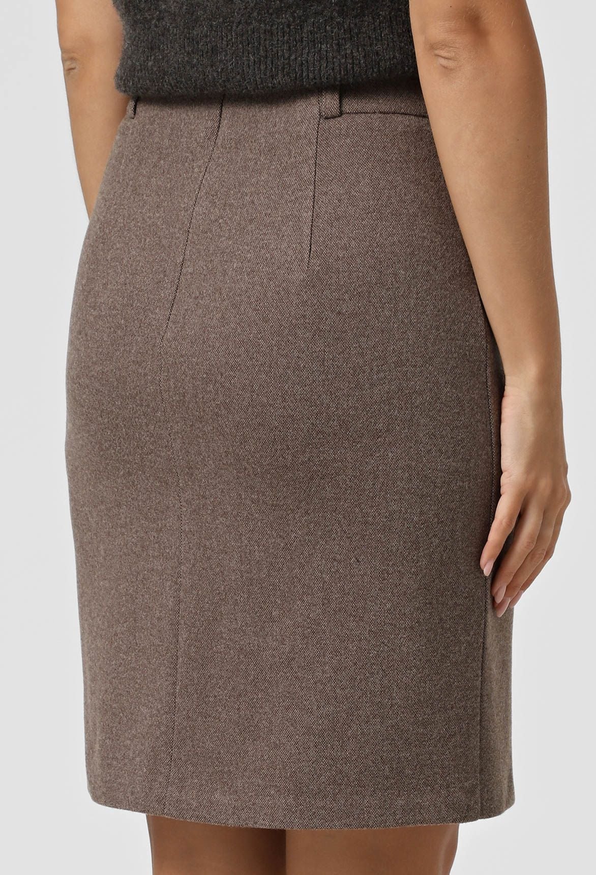 Спідниця 1527 темний беж кашемір 40(р)