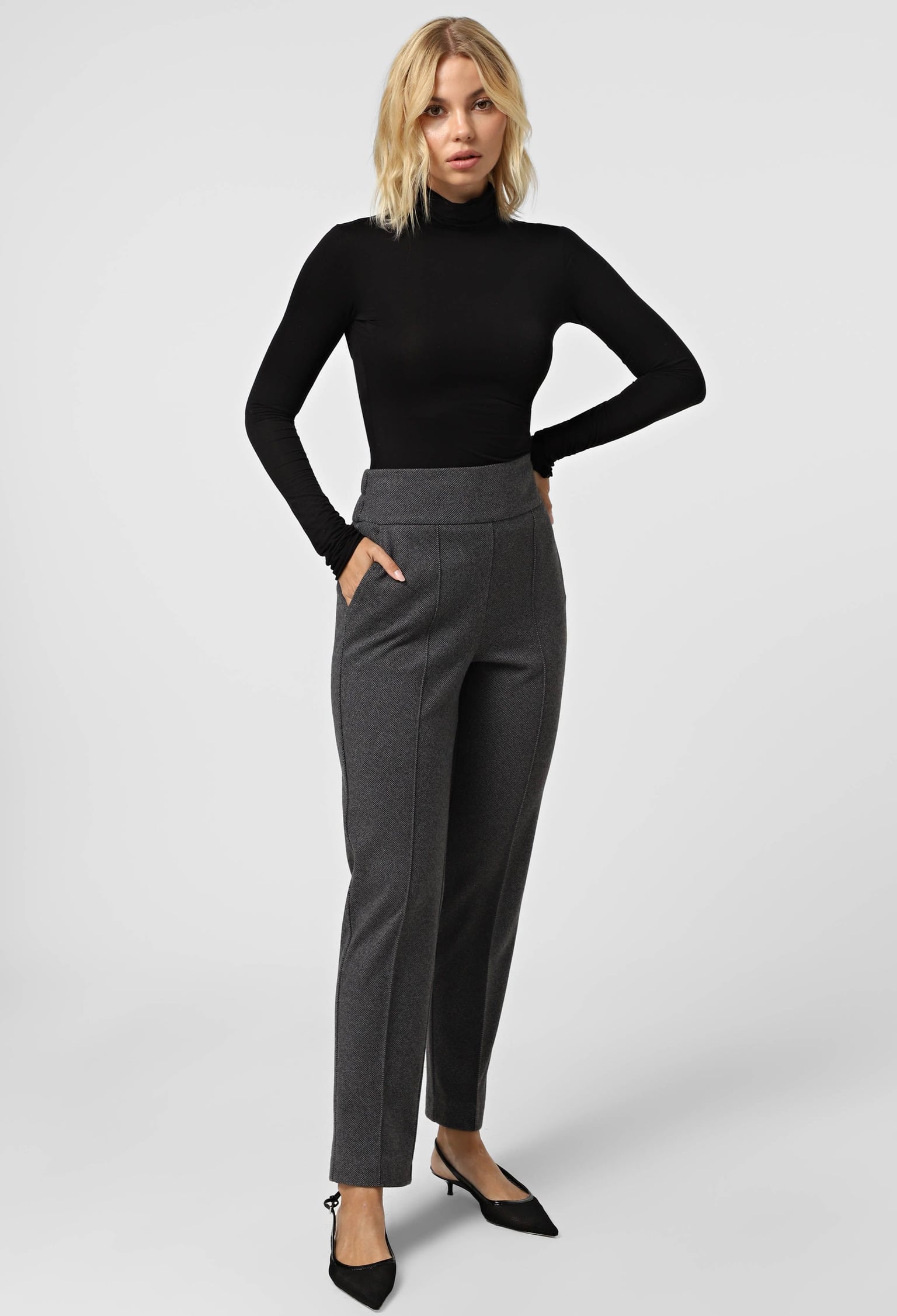 Брюки 9045-3 темно-сірий кашемір 38(р)