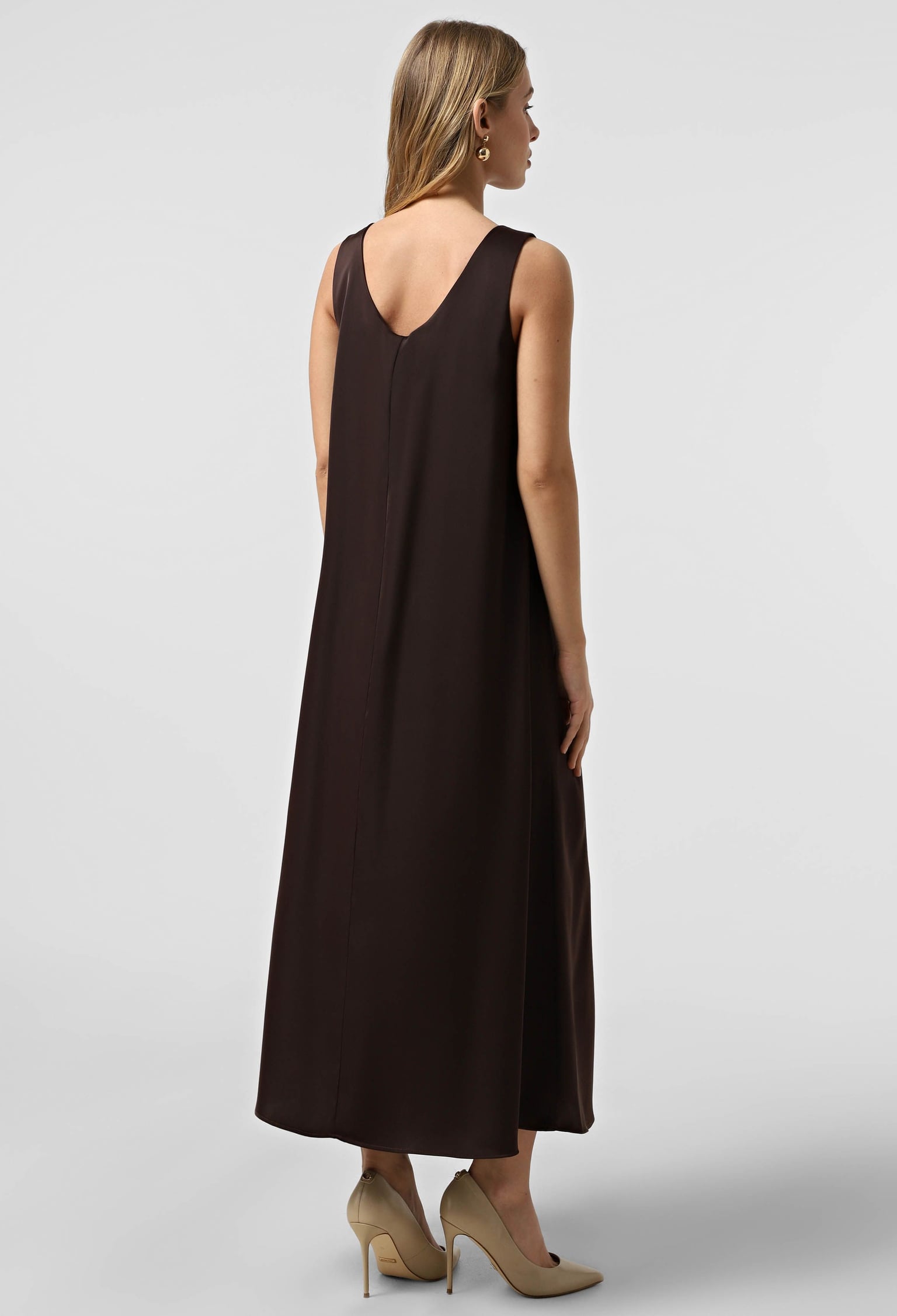 Плаття 7206 шоколадний атлас 42(р)