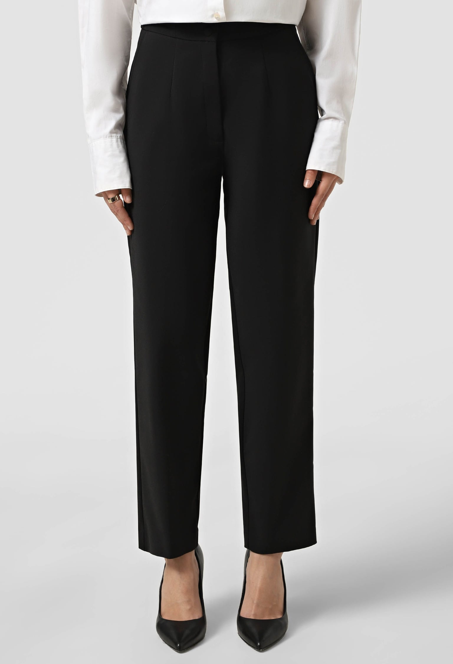 Брюки 9132 чорний котон-нейлон 34(р)