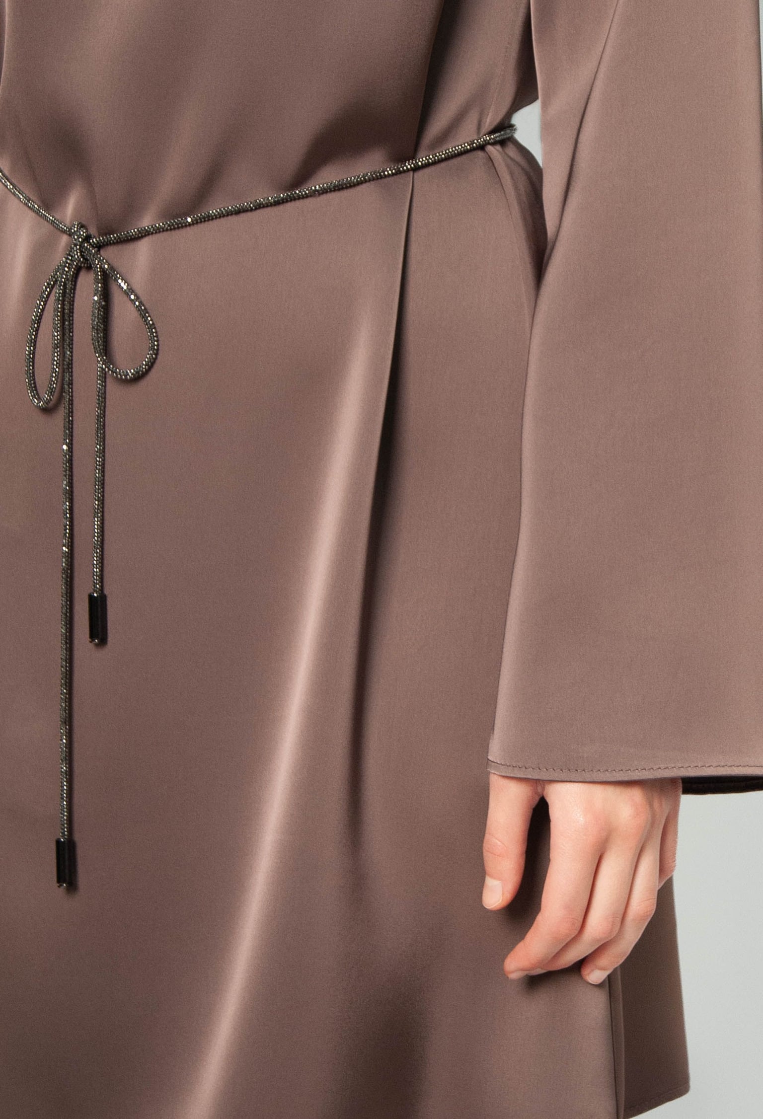 Плаття 7211-1 молочний шоколад атлас 42(р)