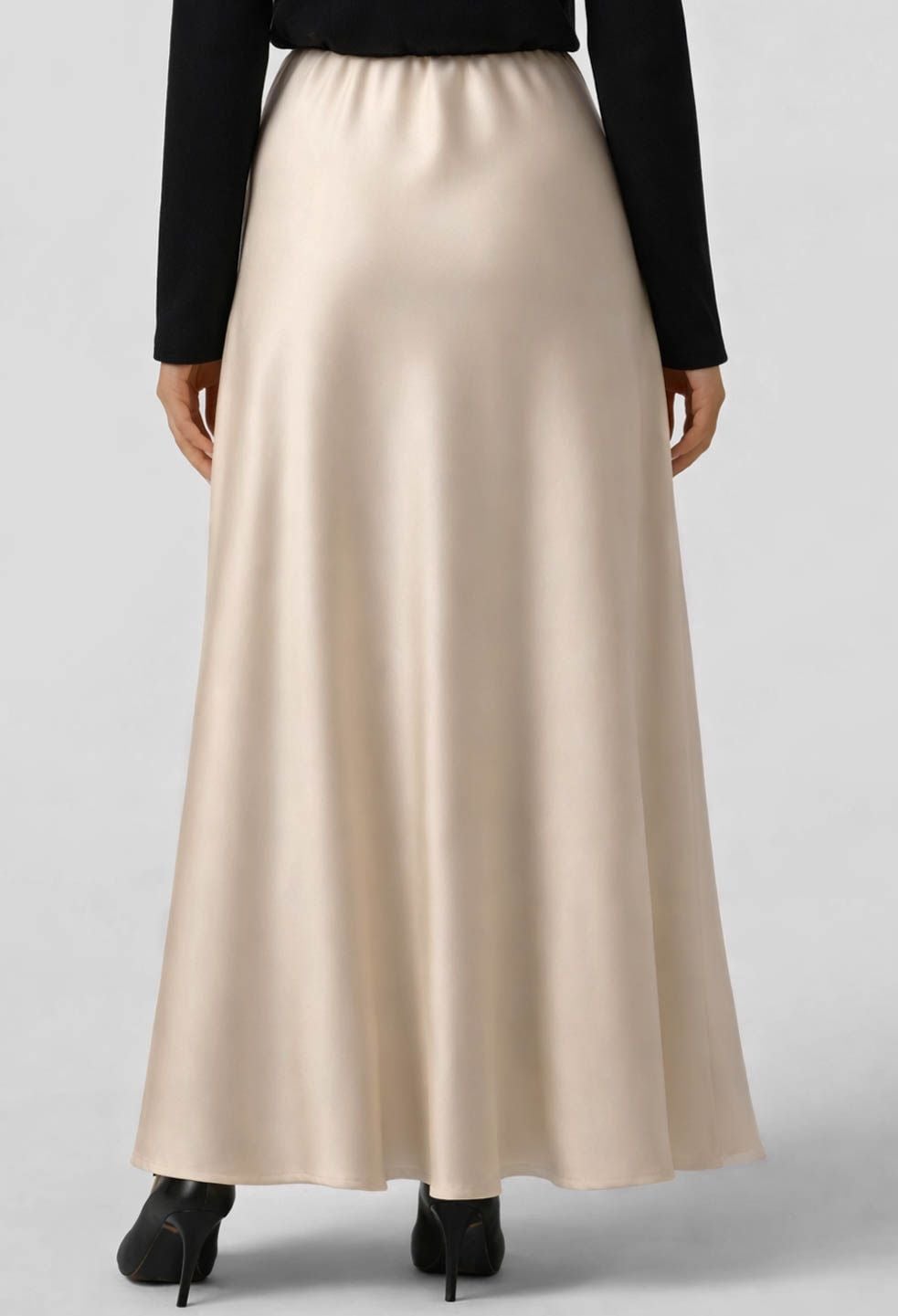 Спідниця 1542-2 екрю атлас 46(р)