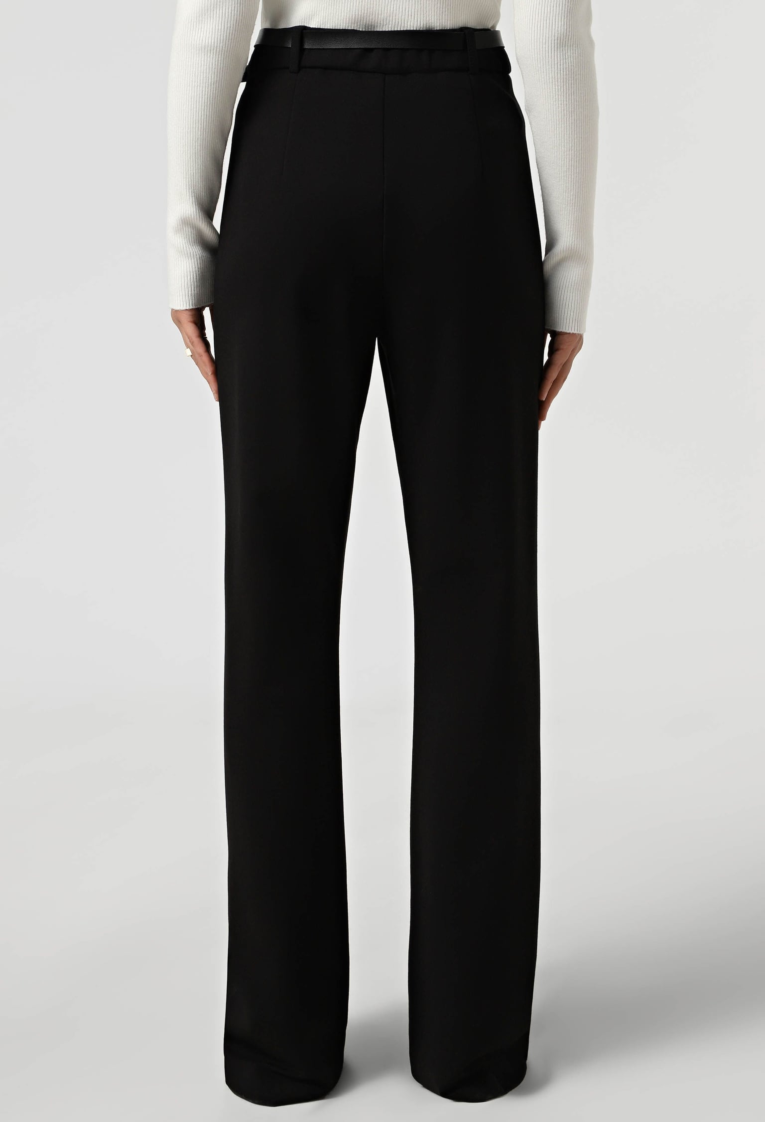 Брюки 9134 чорний трикотаж 40(р)