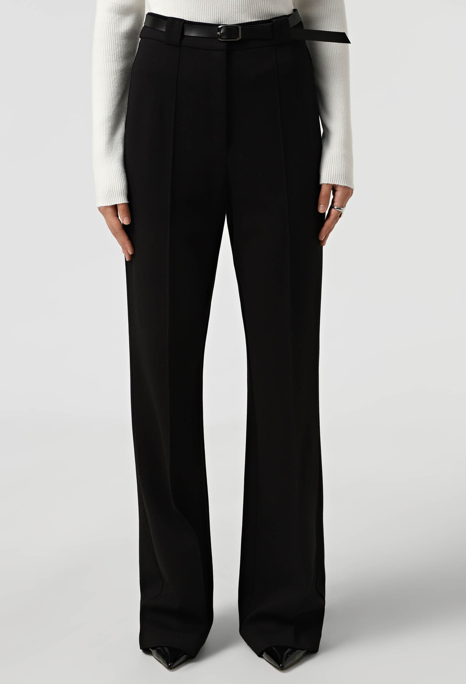 Брюки 9134 чорний трикотаж 40(р)