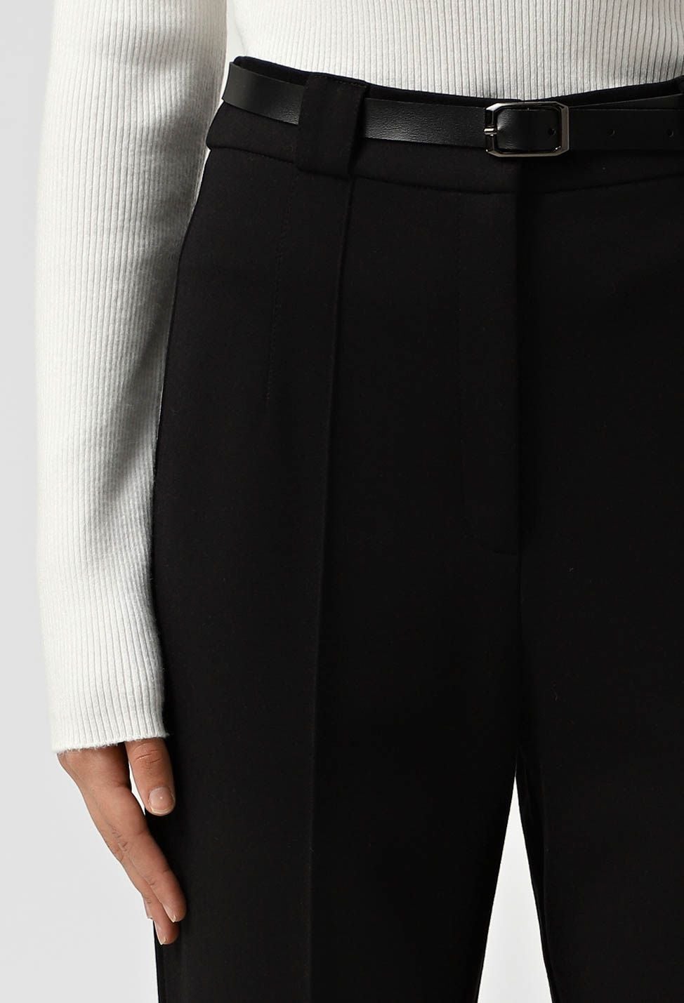 Брюки 9134 чорний трикотаж 40(р)