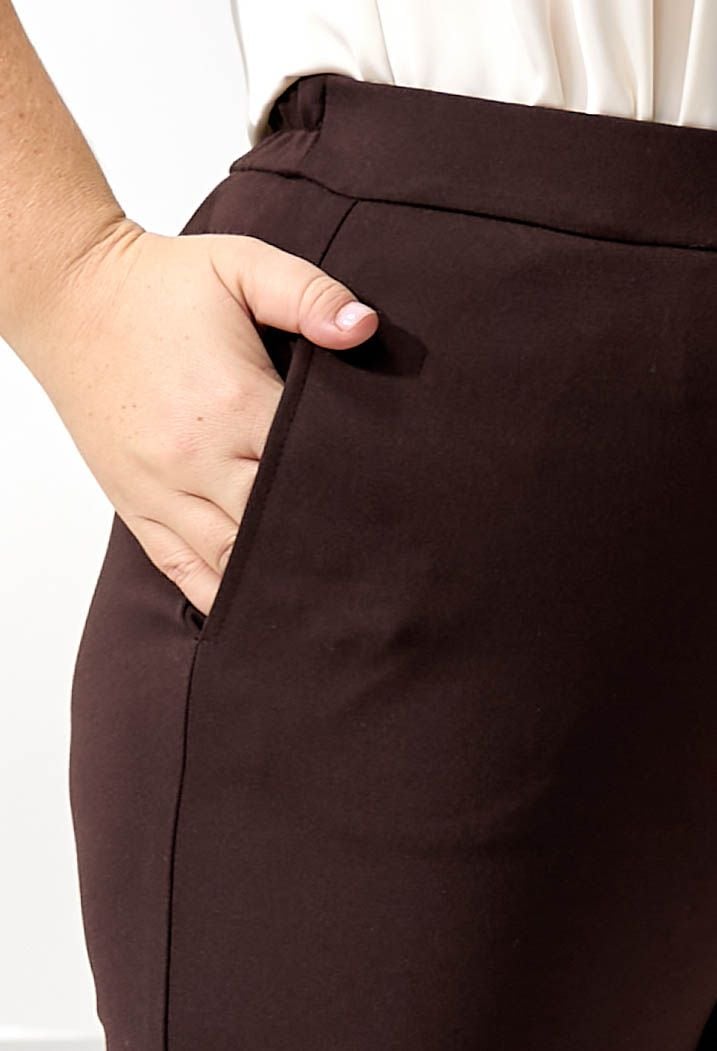 Брюки 9073-2 шоколадний трикотаж 46(р)