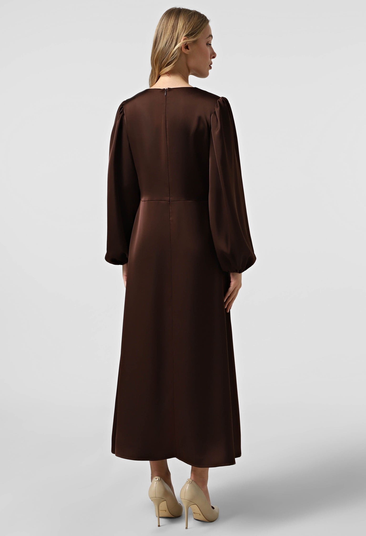 Плаття 7220 шоколадний атлас 38(р)