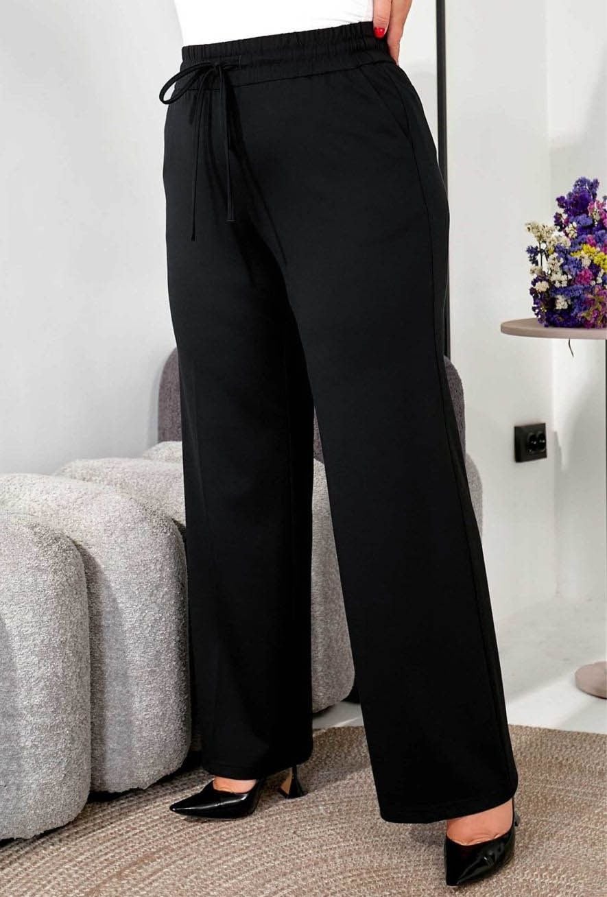 Брюки 9105-3 чорний костюмка 46(р)