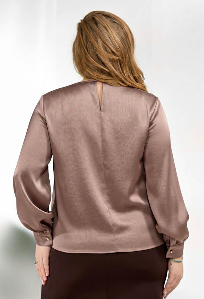 Блузка 5097-1 капучино шовк-жатка 50(р)
