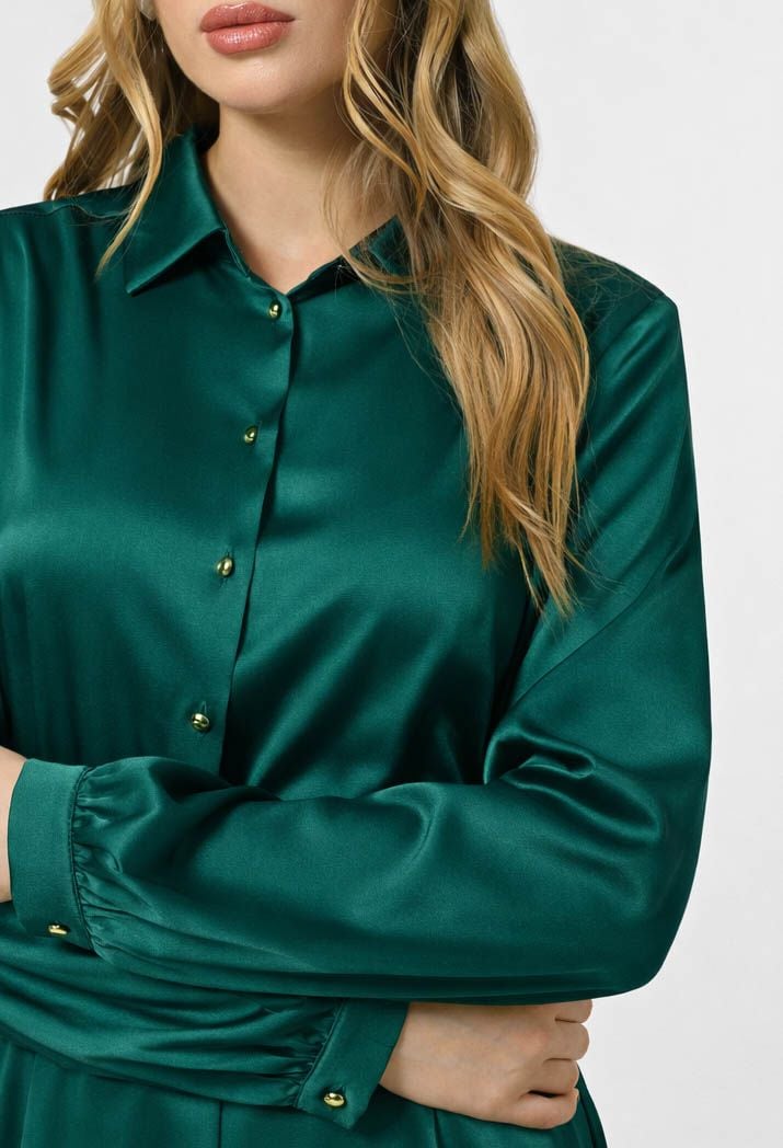 Плаття 7088-3 смарагдовий шовк-армані 38(р)