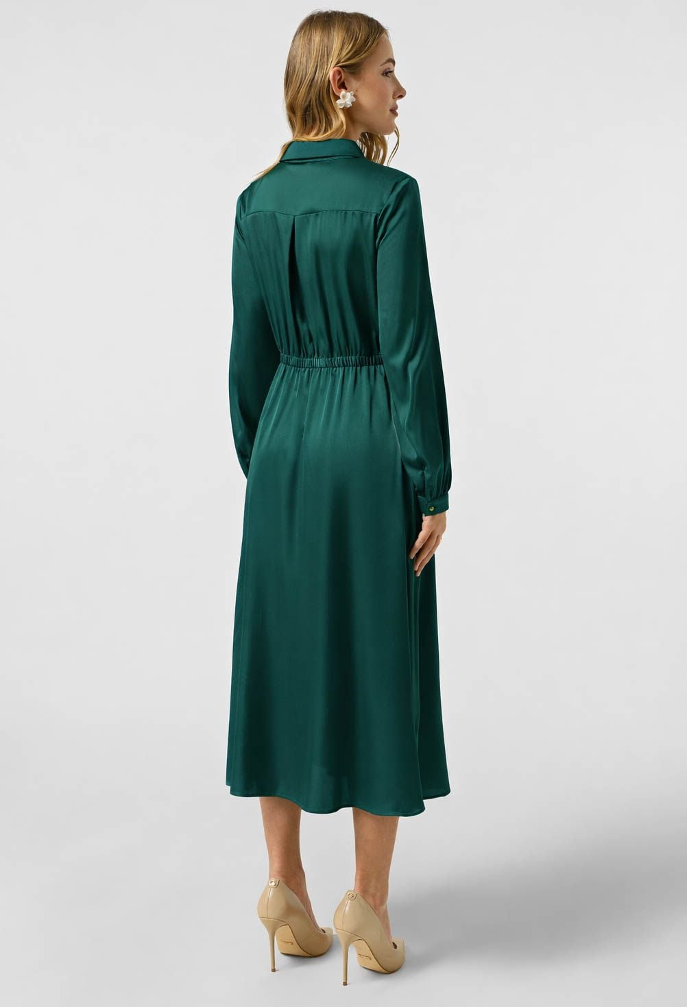 Плаття 7088-3 смарагдовий шовк-армані 38(р)