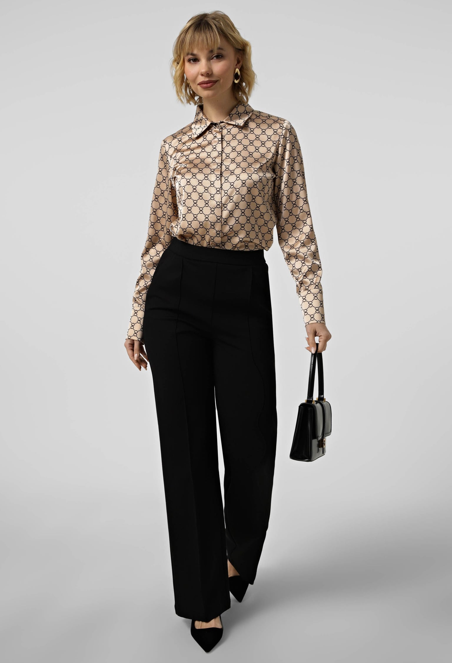 Брюки 9145 чорний трикотаж 40(р)