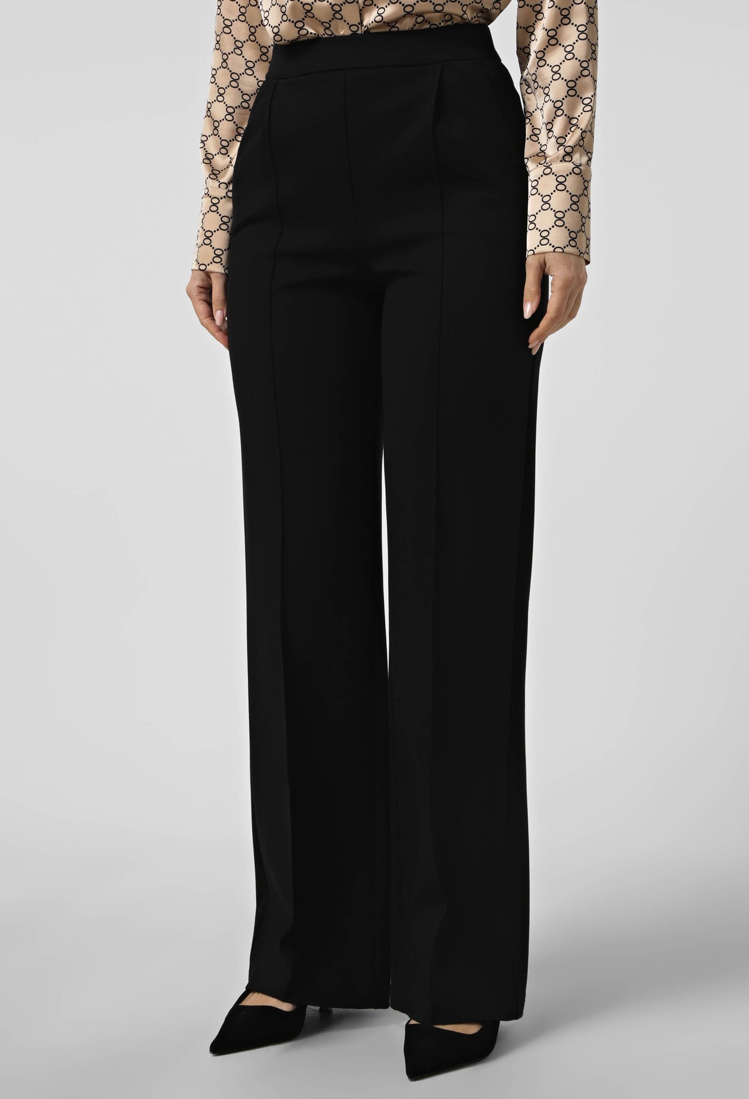 Брюки 9145 чорний трикотаж 36(р)