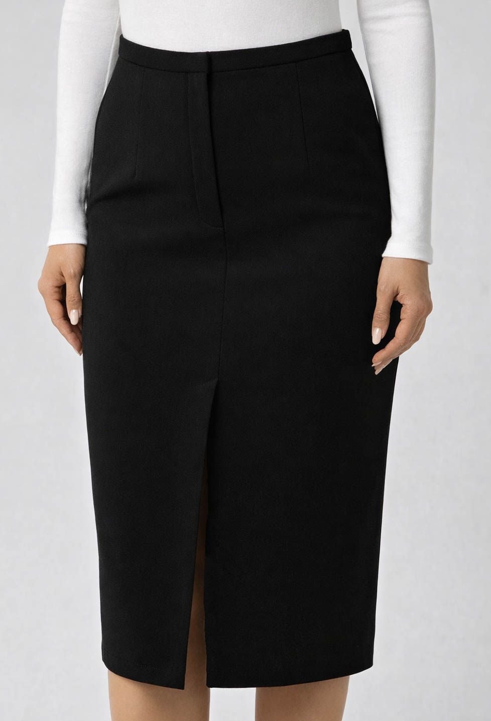 Спідниця 1466-1 чорний костюмка 40(р)