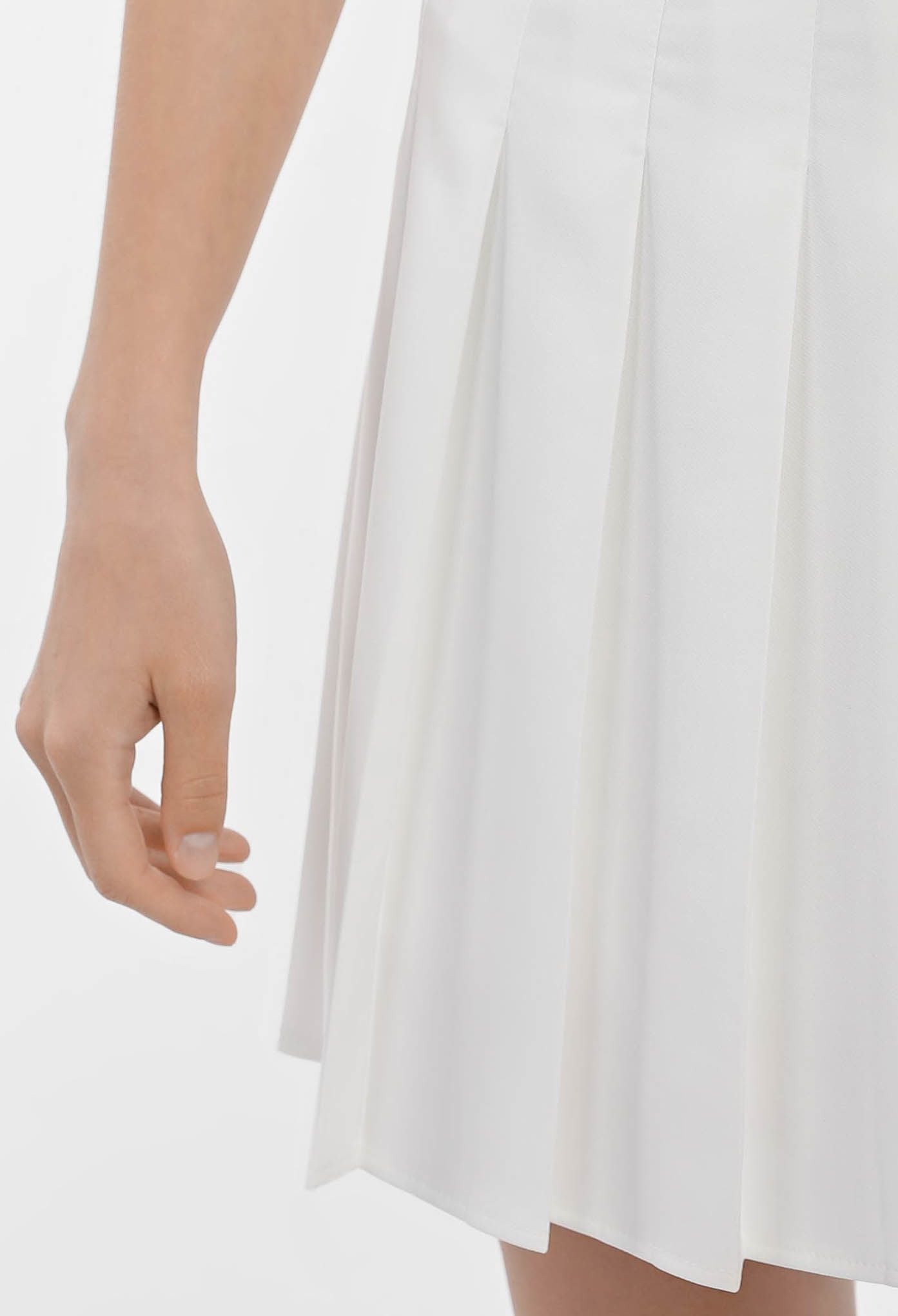 Спідниця 1150-6 молочний костюмка, складка гофре 42(р)