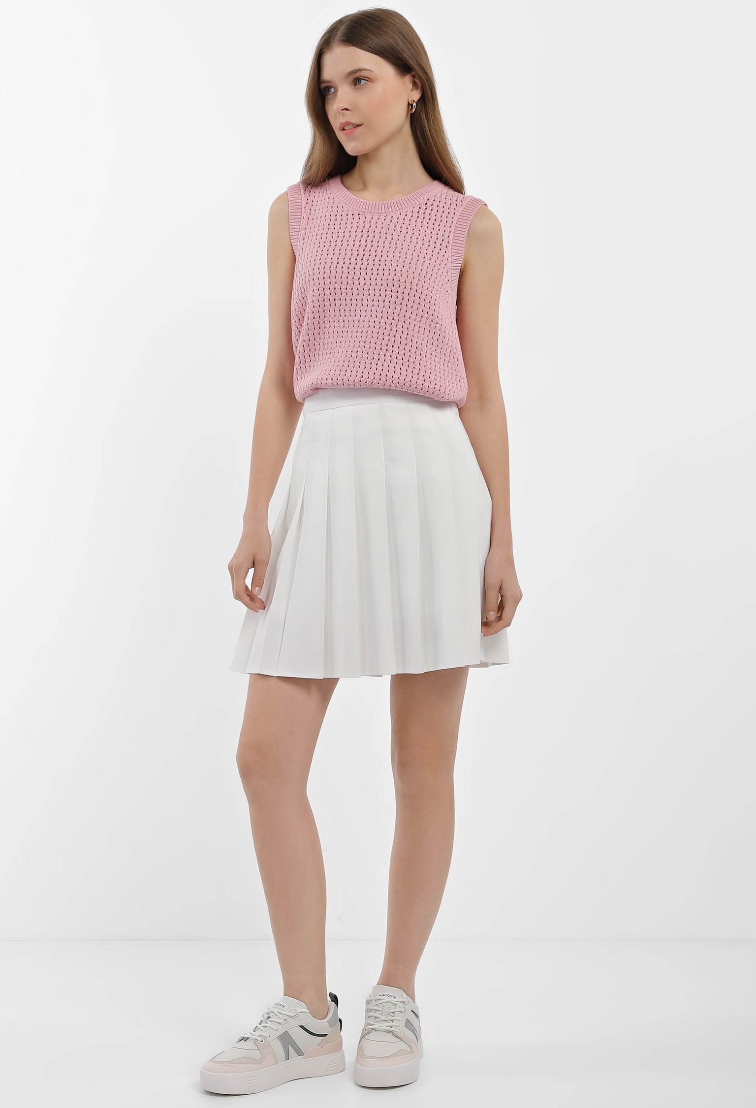 Спідниця 1150-6 молочний костюмка, складка гофре 42(р)