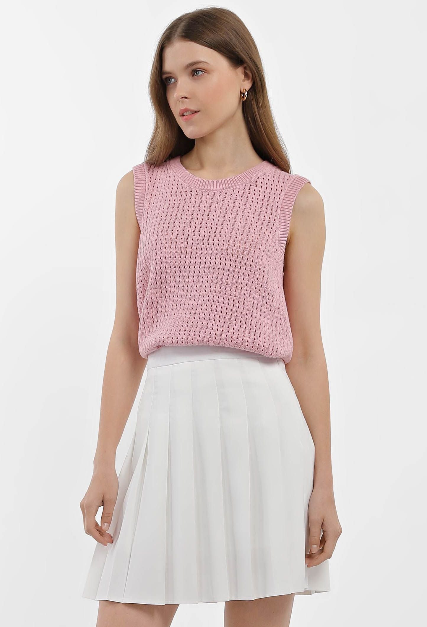 Спідниця 1150-6 молочний костюмка, складка гофре 36(р)