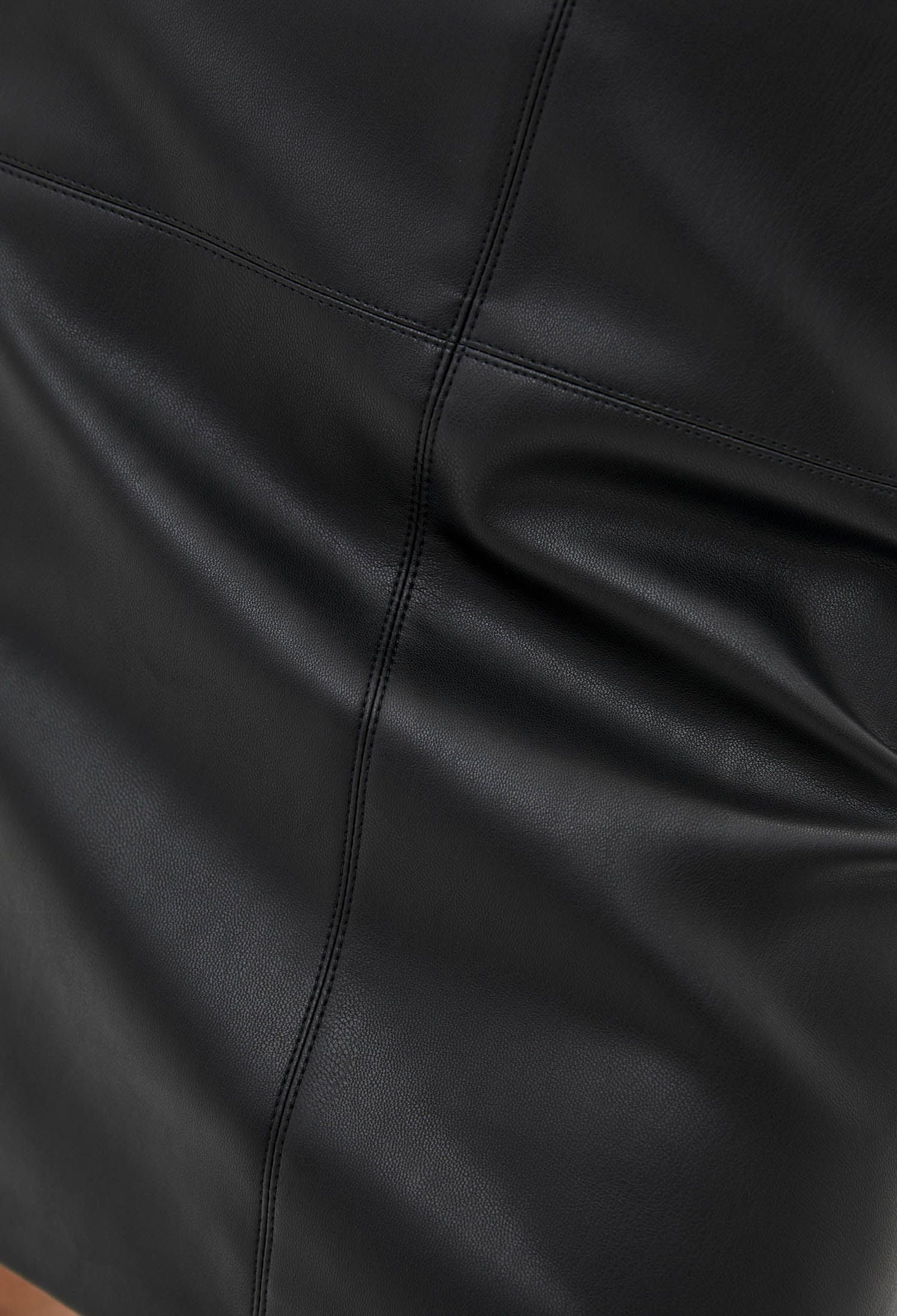 Спідниця 941-3 чорний шкіра на замші 38(р)