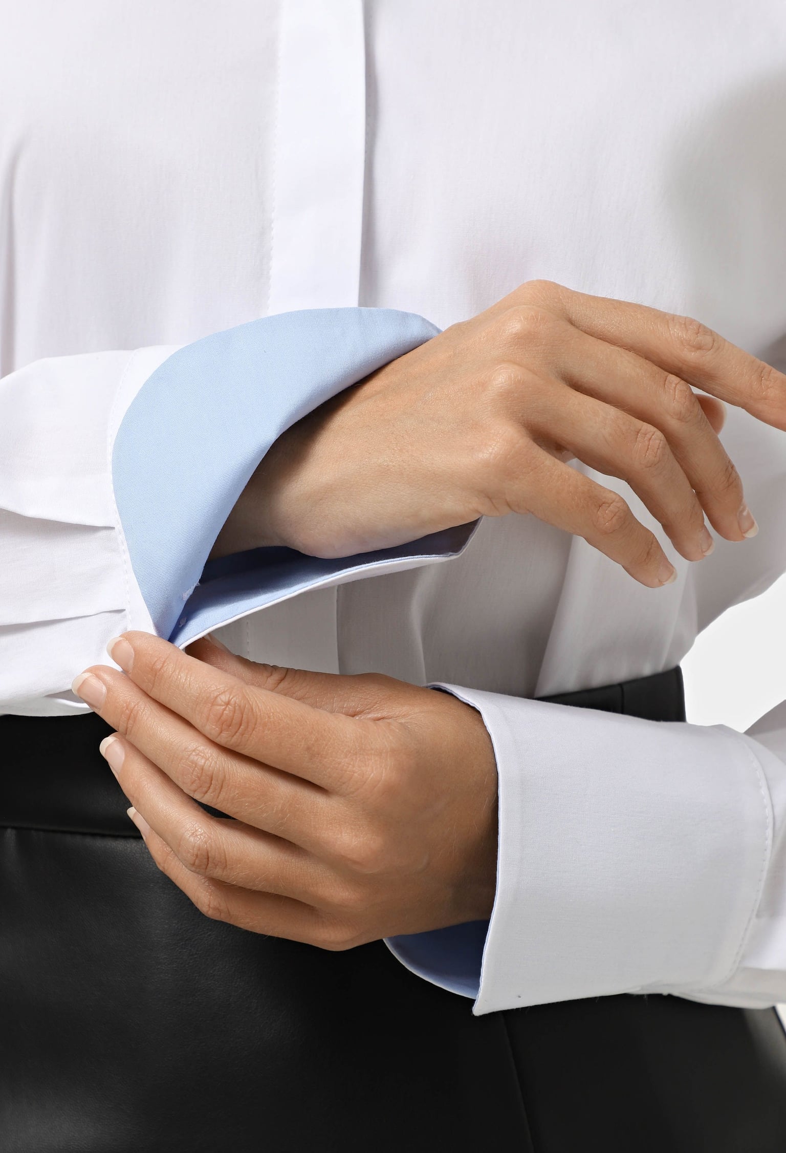 Блузка 5124 білий поплін 38(р)