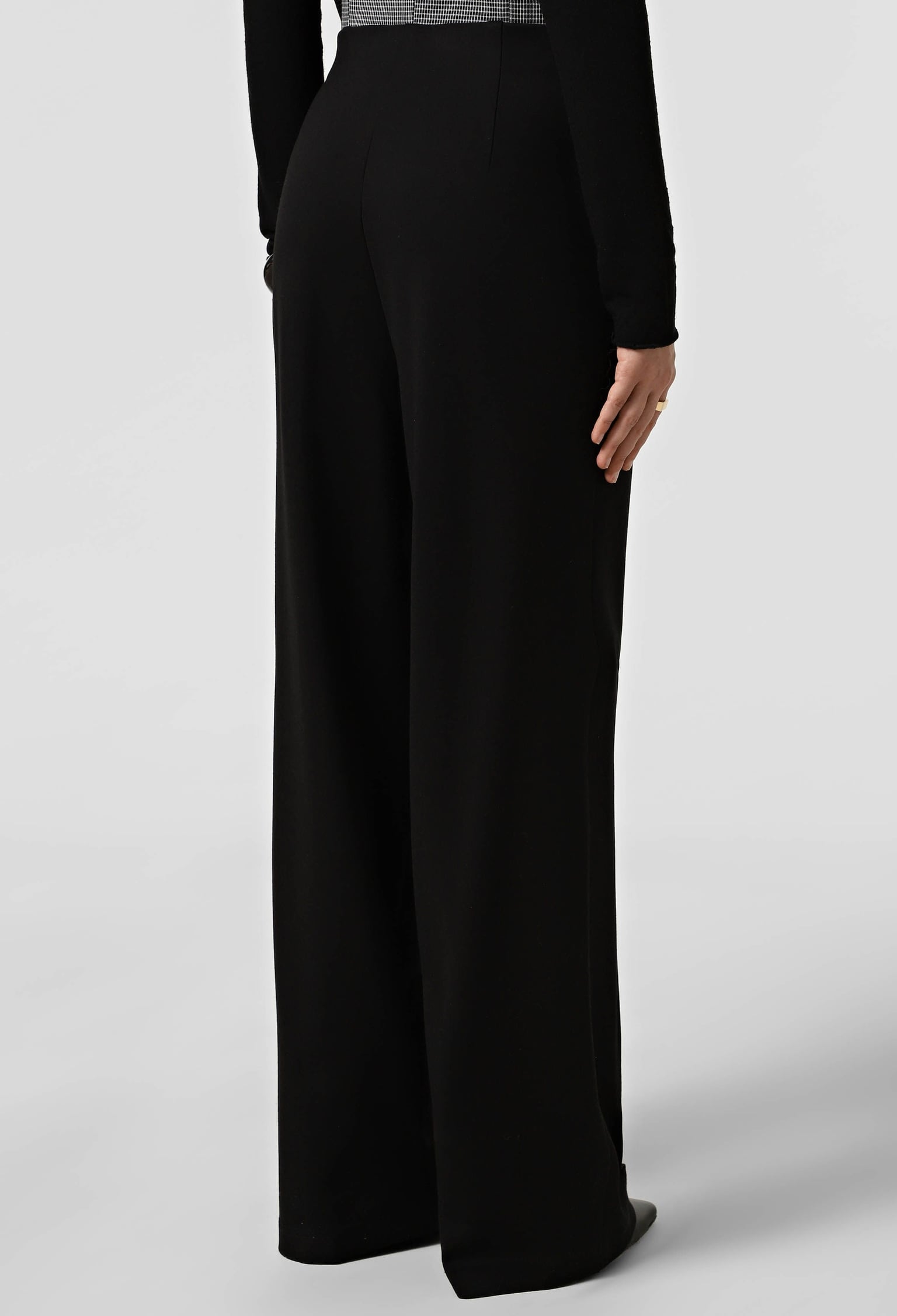 Брюки 9064 чорний трикотаж 36(р)