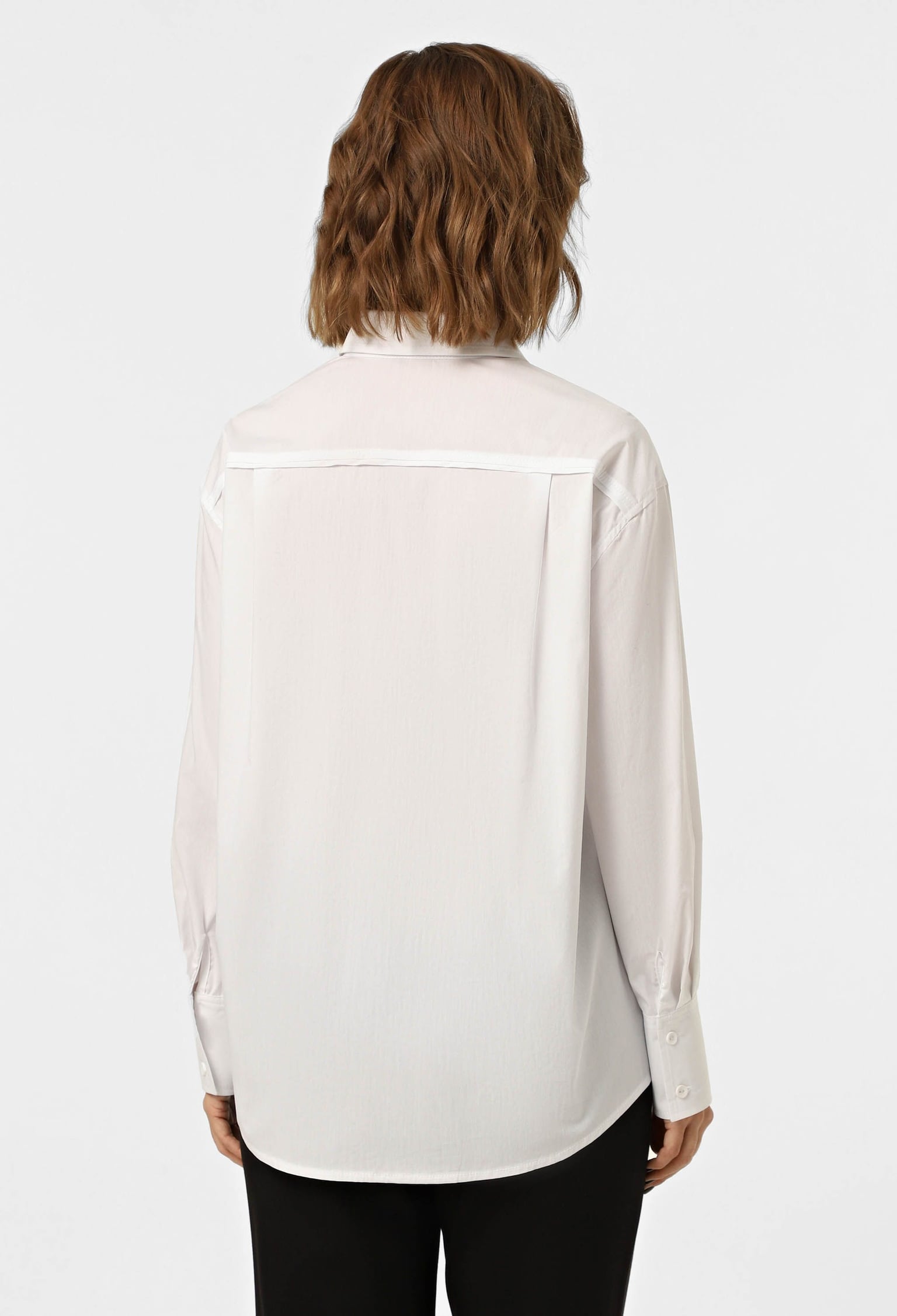 Блузка 5159 білий поплін 44(р)