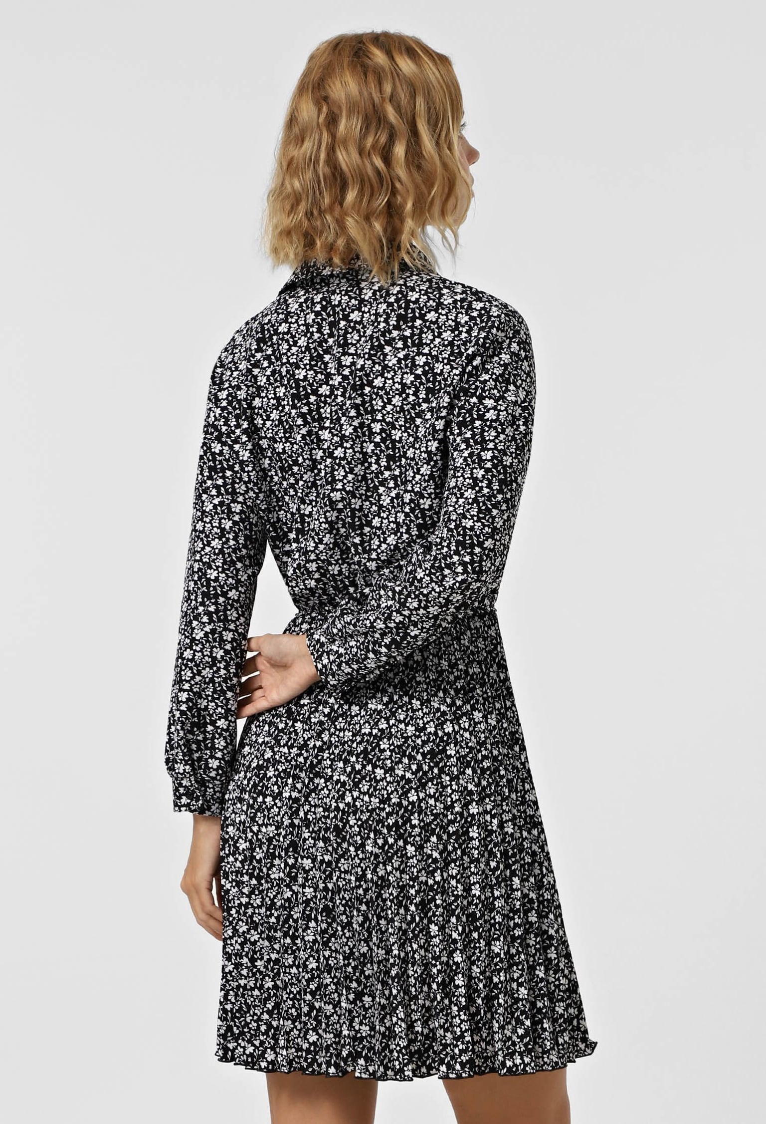 Плаття 7108 чорно-білий, принт софт 44(р)