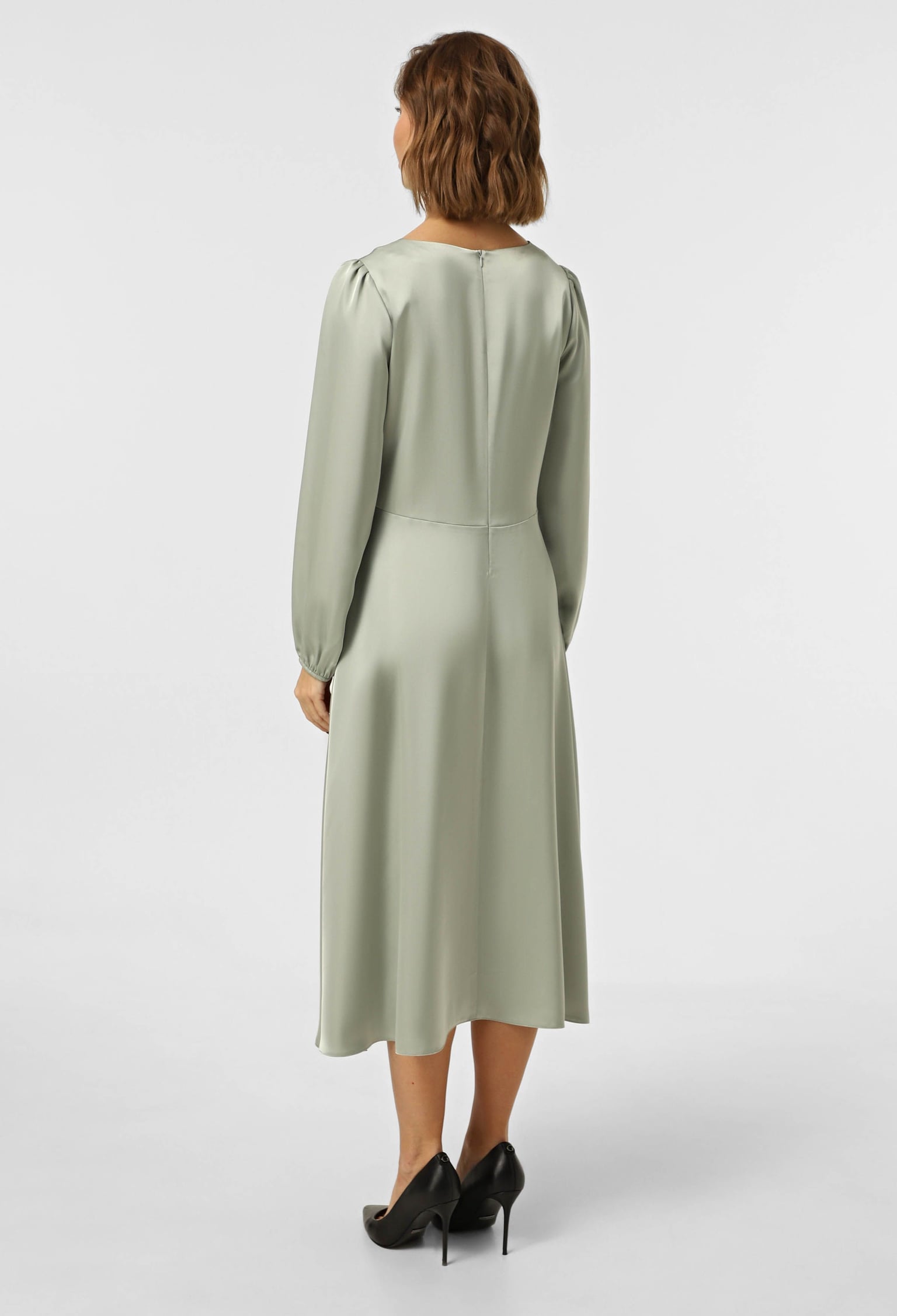 Плаття 7022-9 оливковий шовк-армані 44(р)