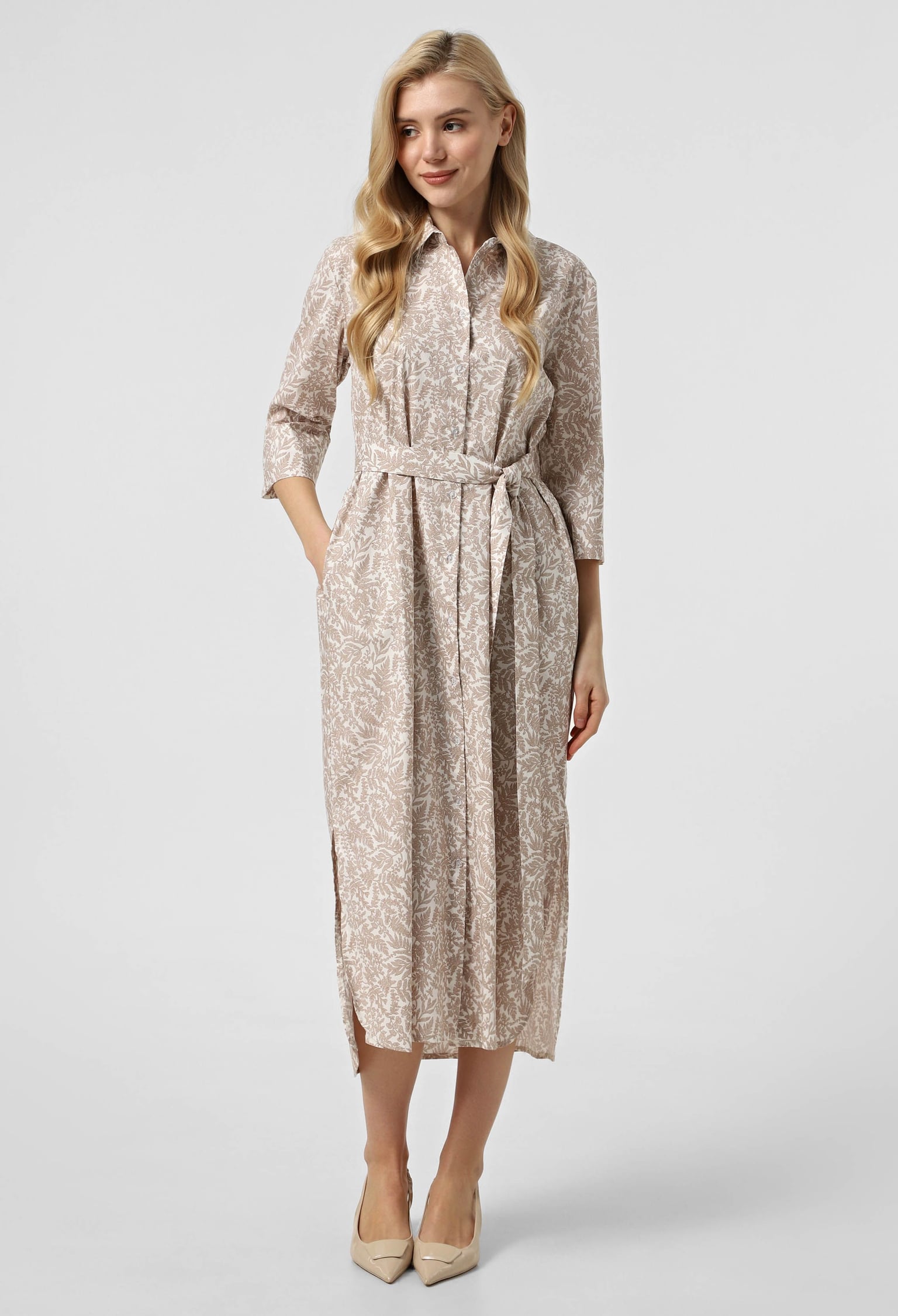 Плаття 7157 бежевий, принт котон 46(р)